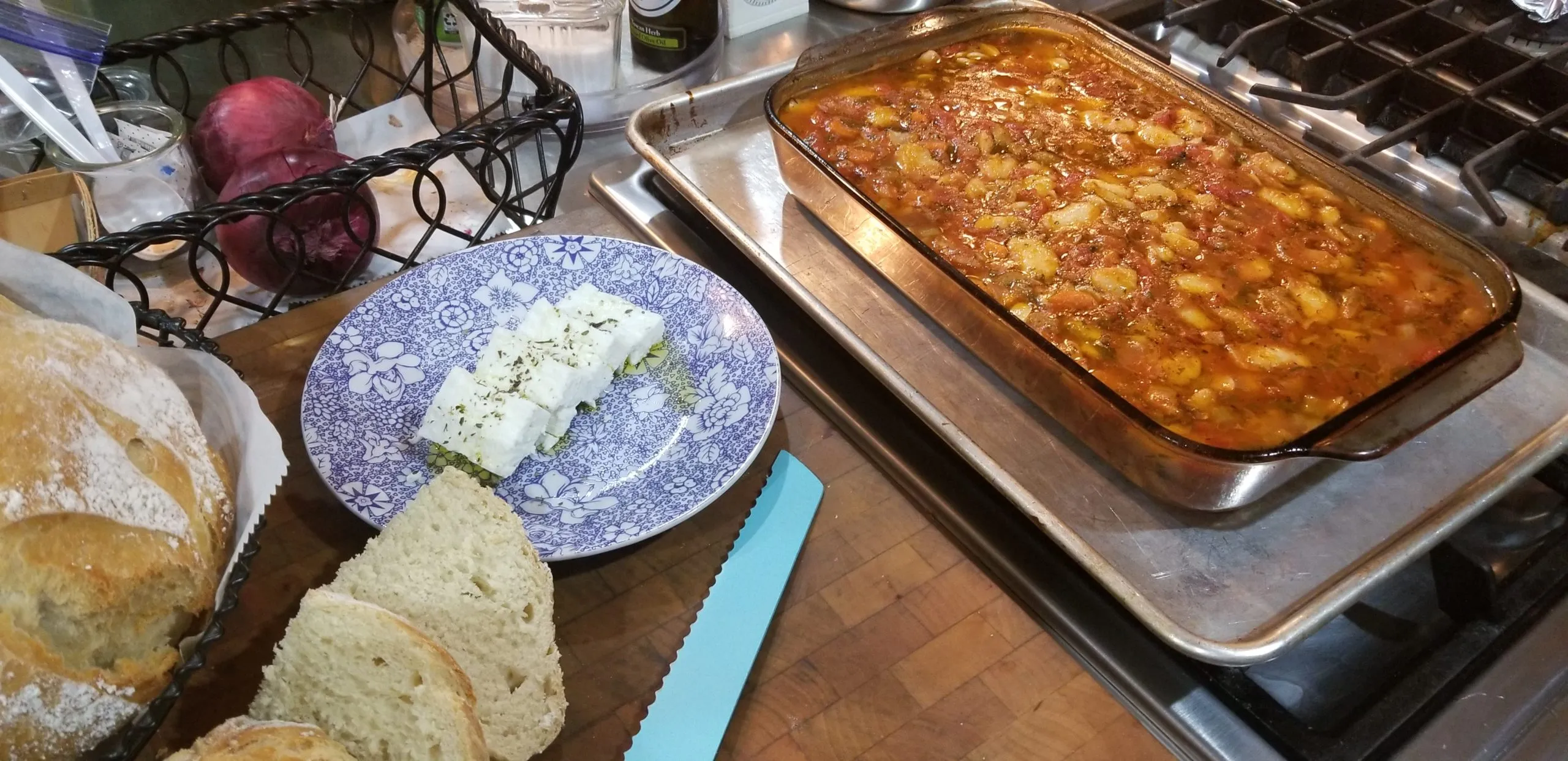 Greek Style Baked Lima Beans