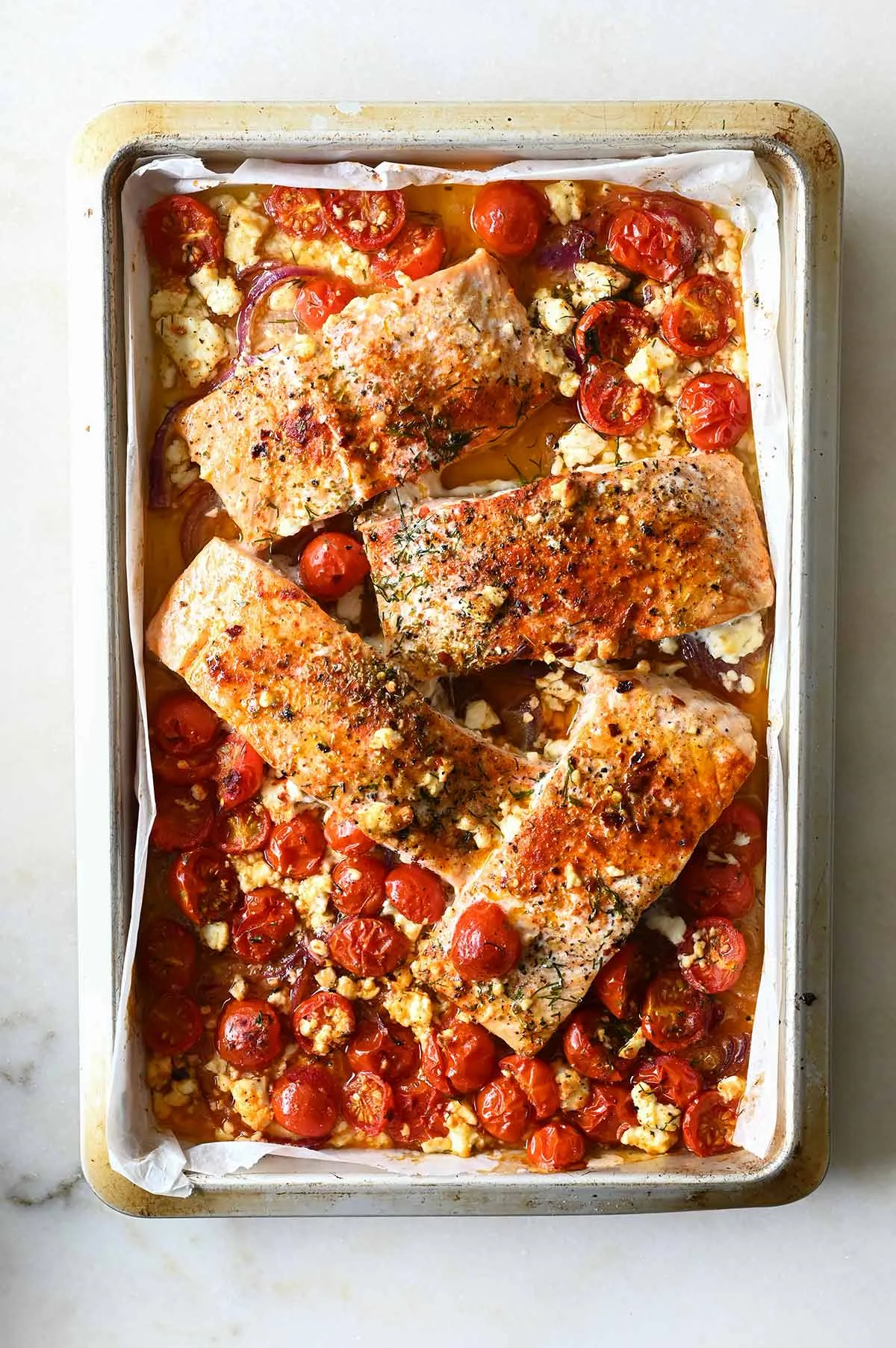 Greek Style Baked Salmon