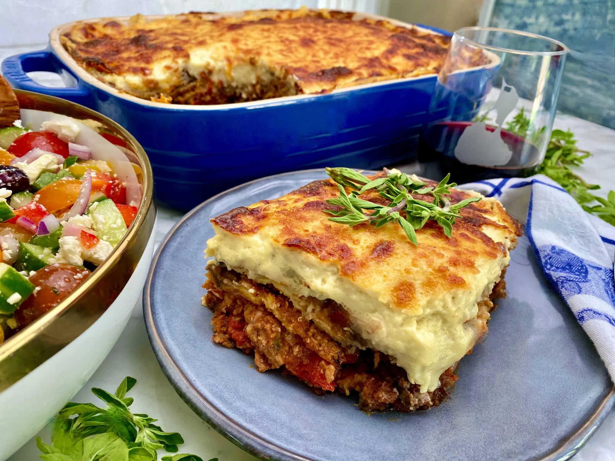 Greek Style Lamb and Eggplant Lasagne