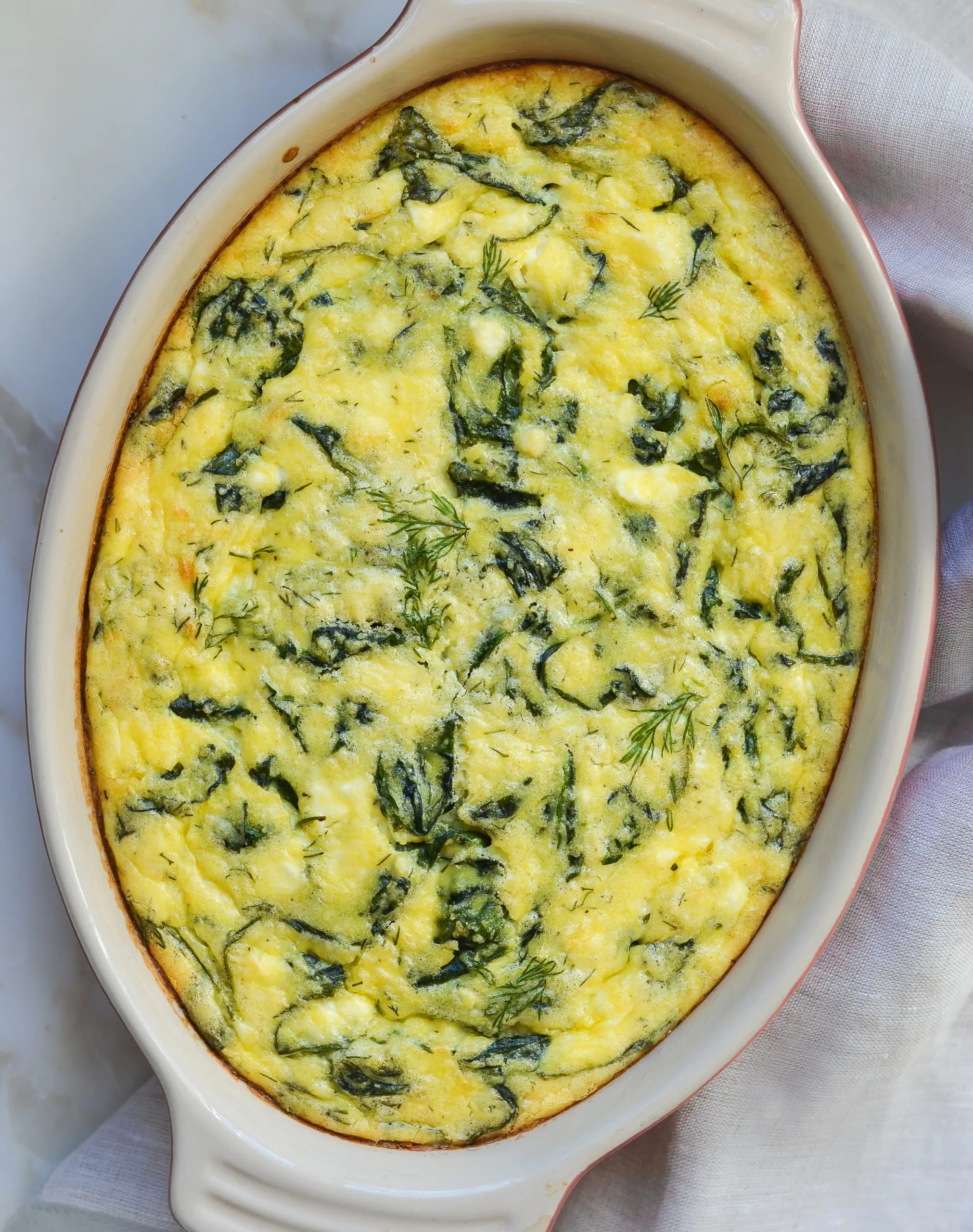 Greek Style Spinach Feta Polenta Pie