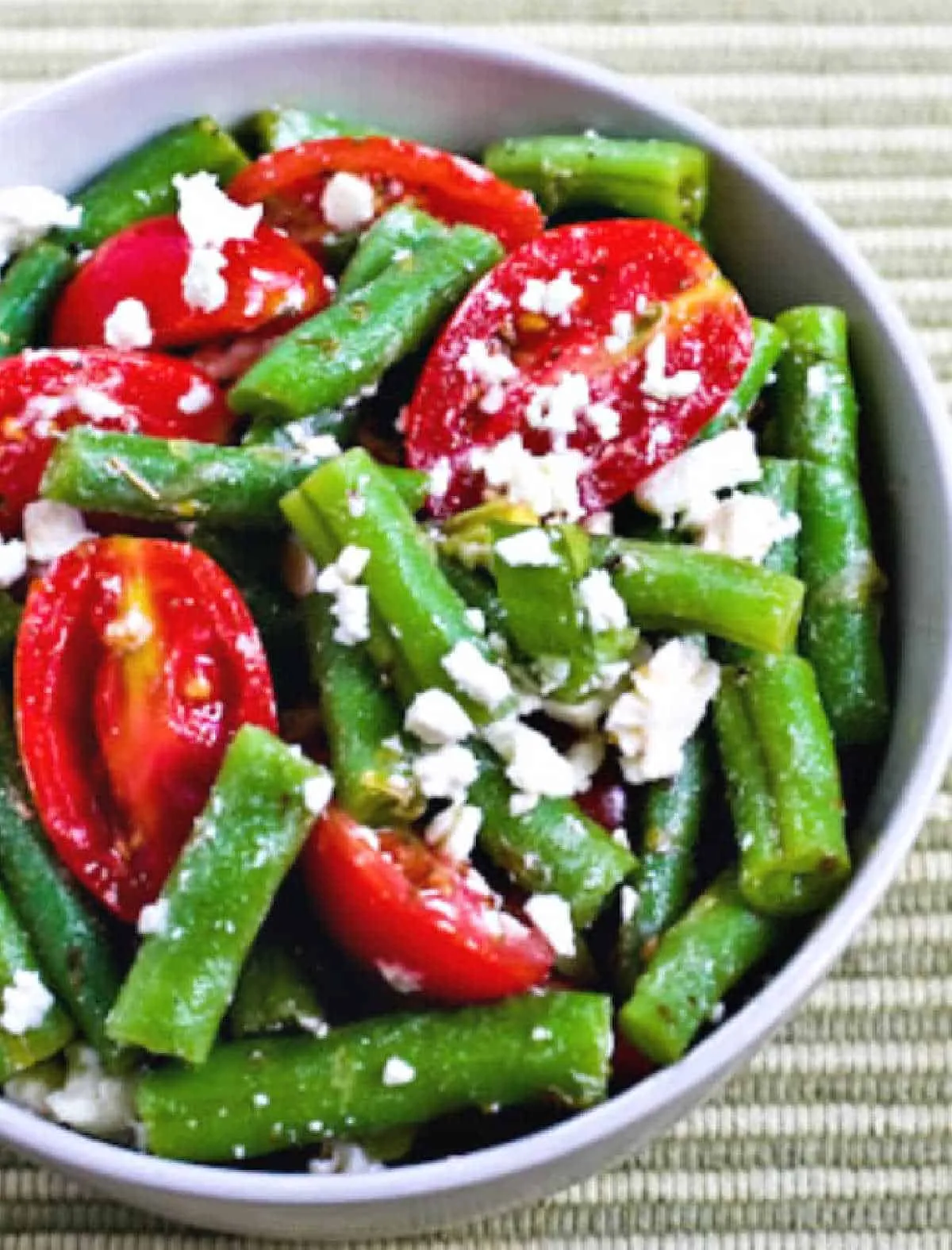 Green Beans Tomato Feta Salad