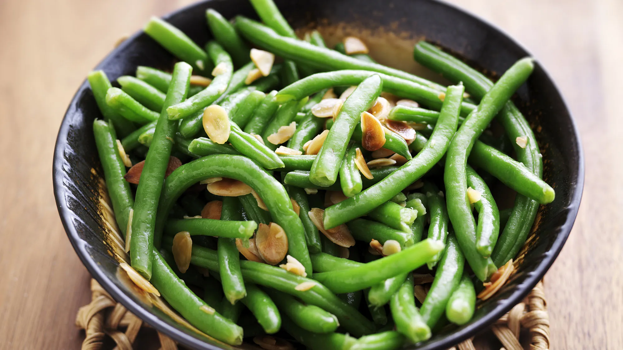 Green Beans with Toasted Slivered Almonds