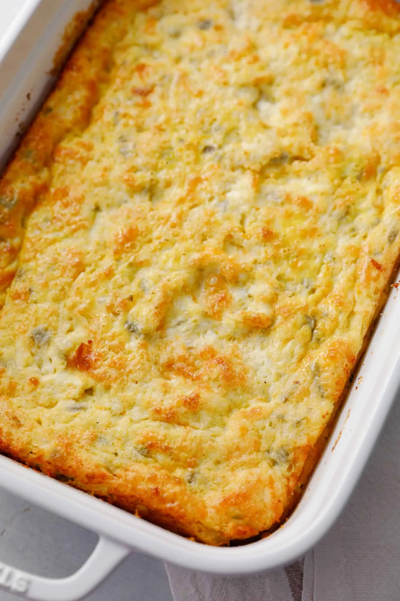 Green Chile and Cheese Egg Bake