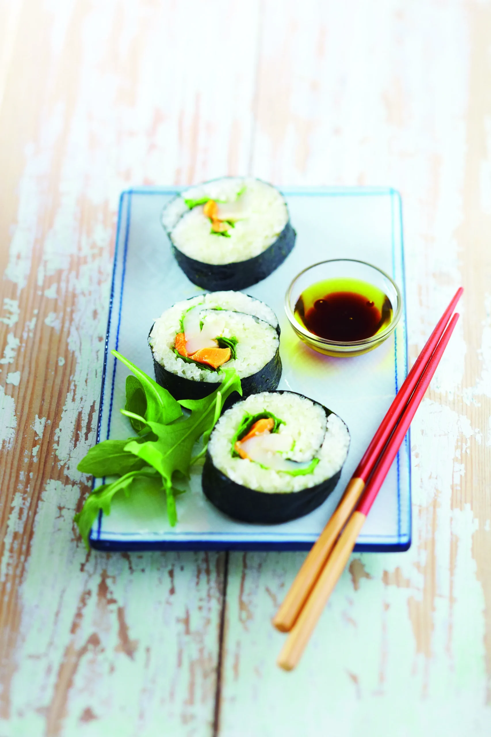 Green Lemon Marinated Scallop Sushi