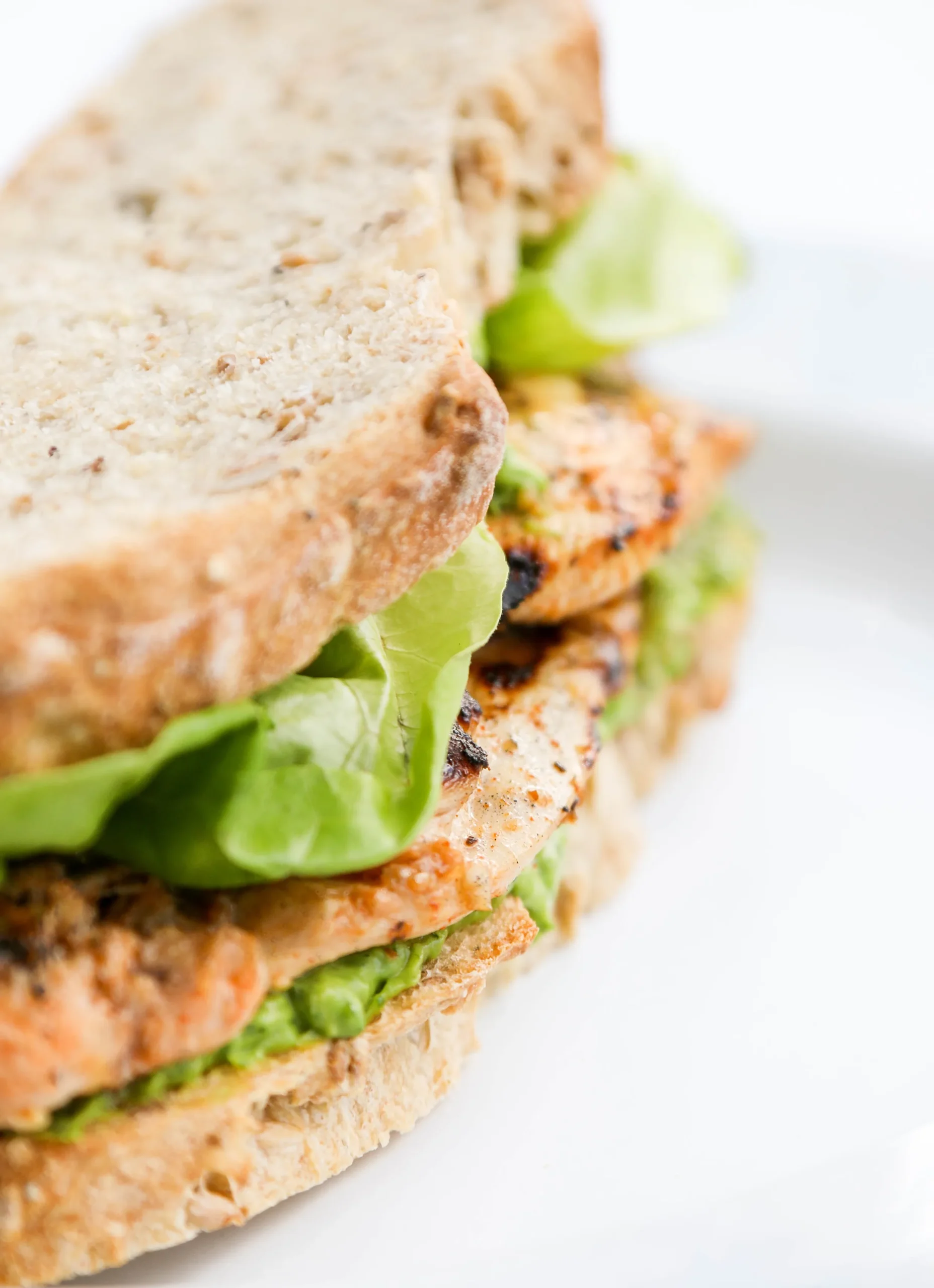 Grilled BBQ Chicken Sandwiches with Spicy Avocado Spread
