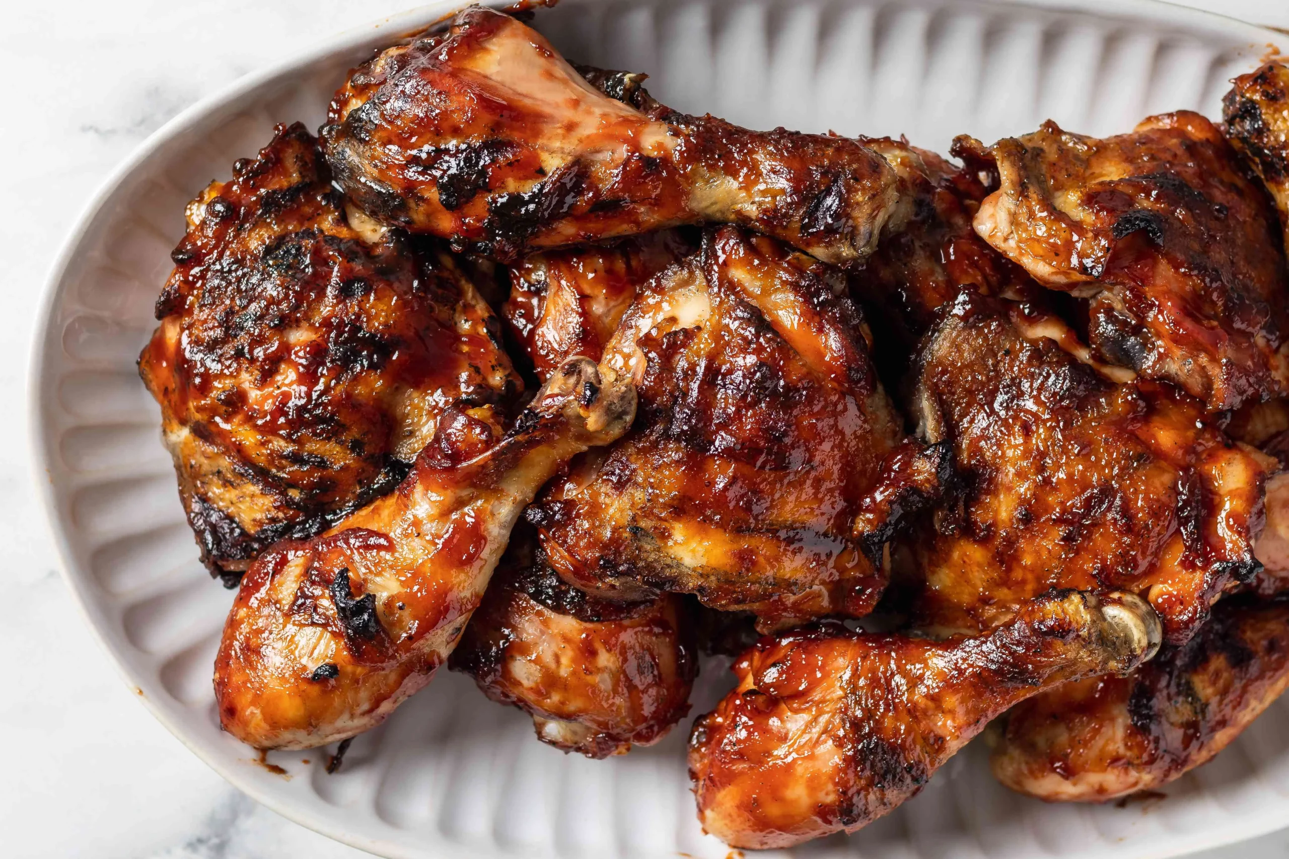 Grilled Backyard Barbecued Chicken