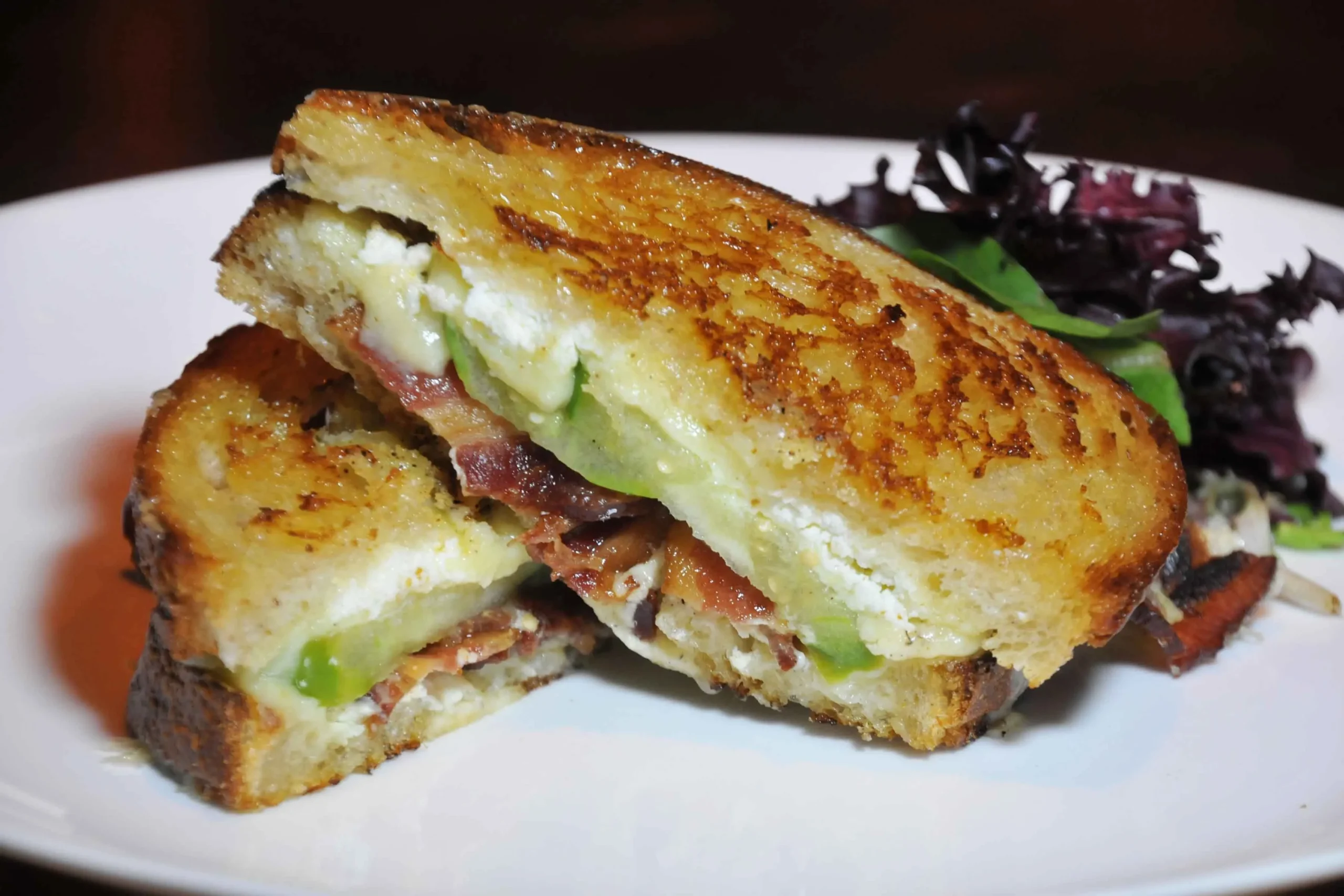 Grilled Brie and Goat Cheese Sandwich