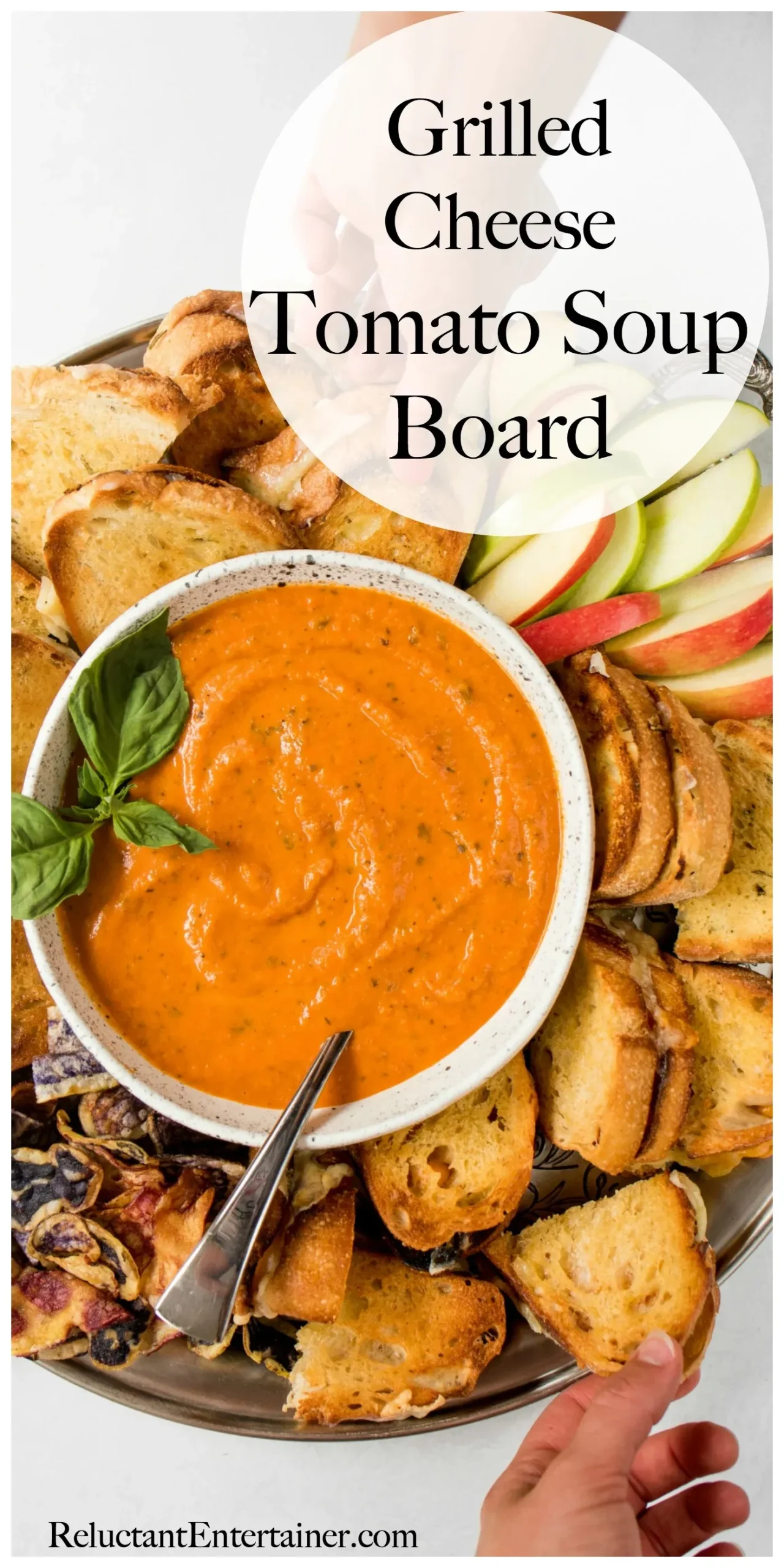 Grilled Cheese Tomato Soup Board