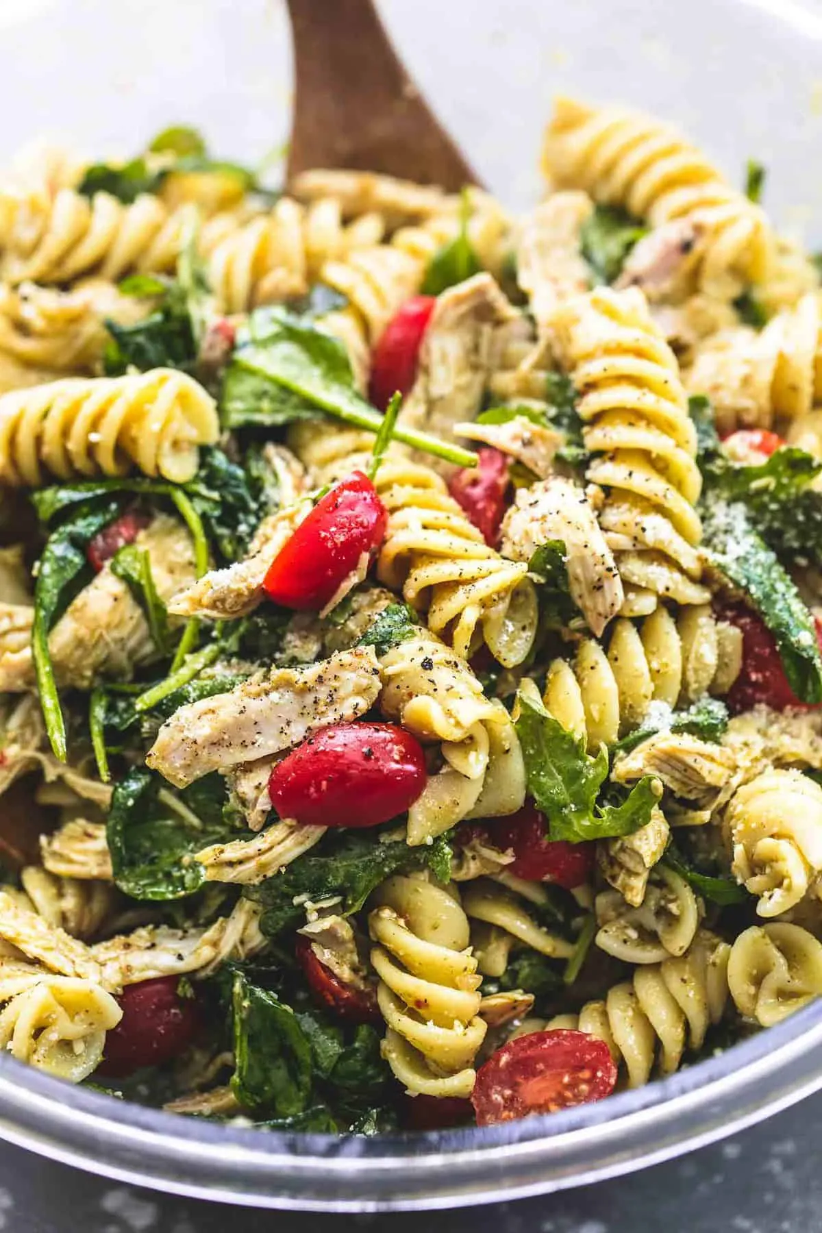 Grilled Chicken Pesto Pasta Salad