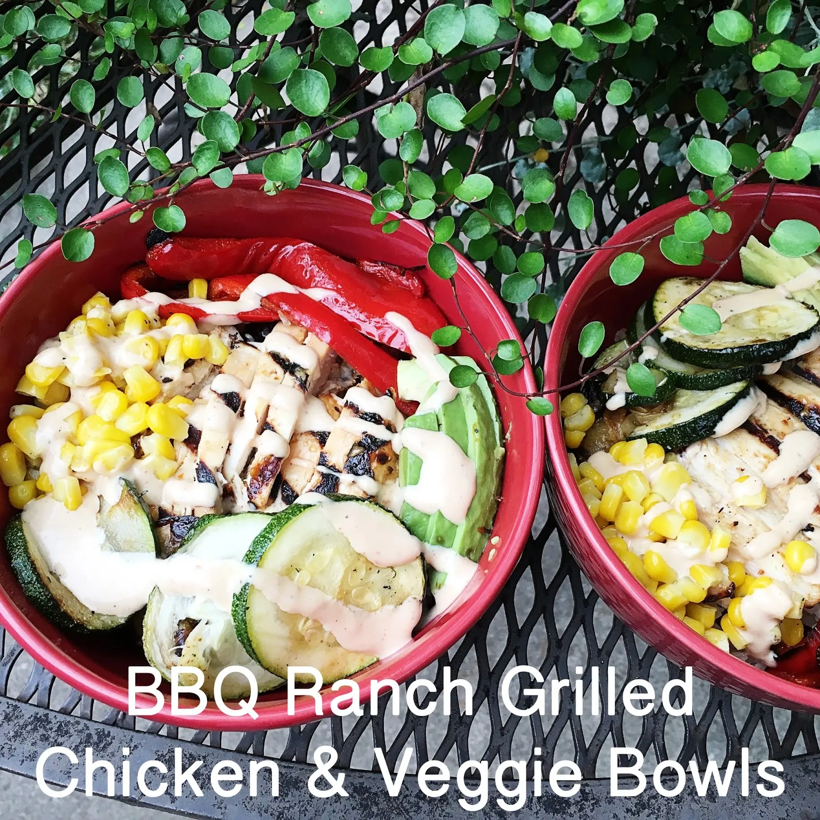 Grilled Chicken Veggie Bowls