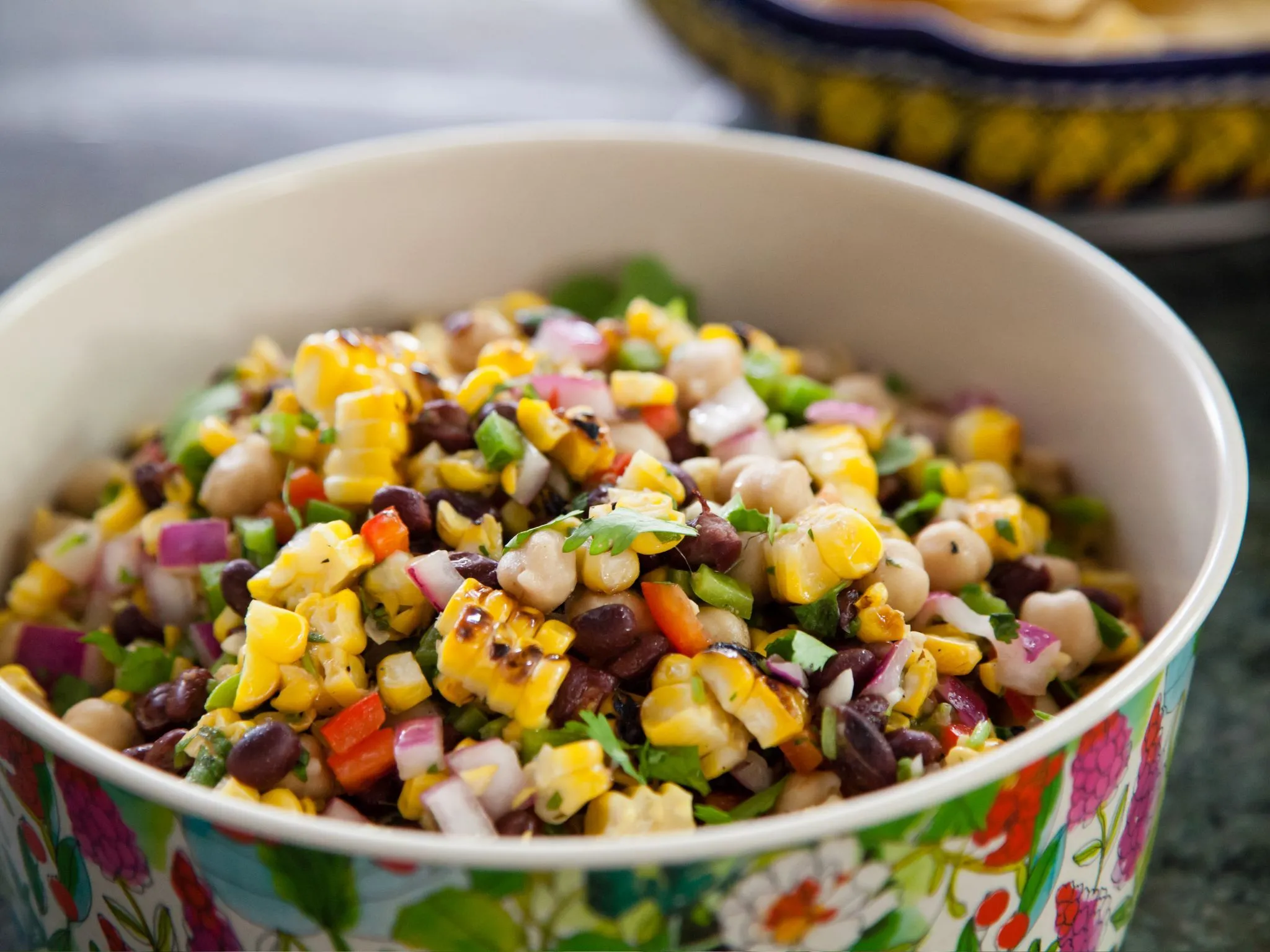 Grilled Corn and Butterbean Salad