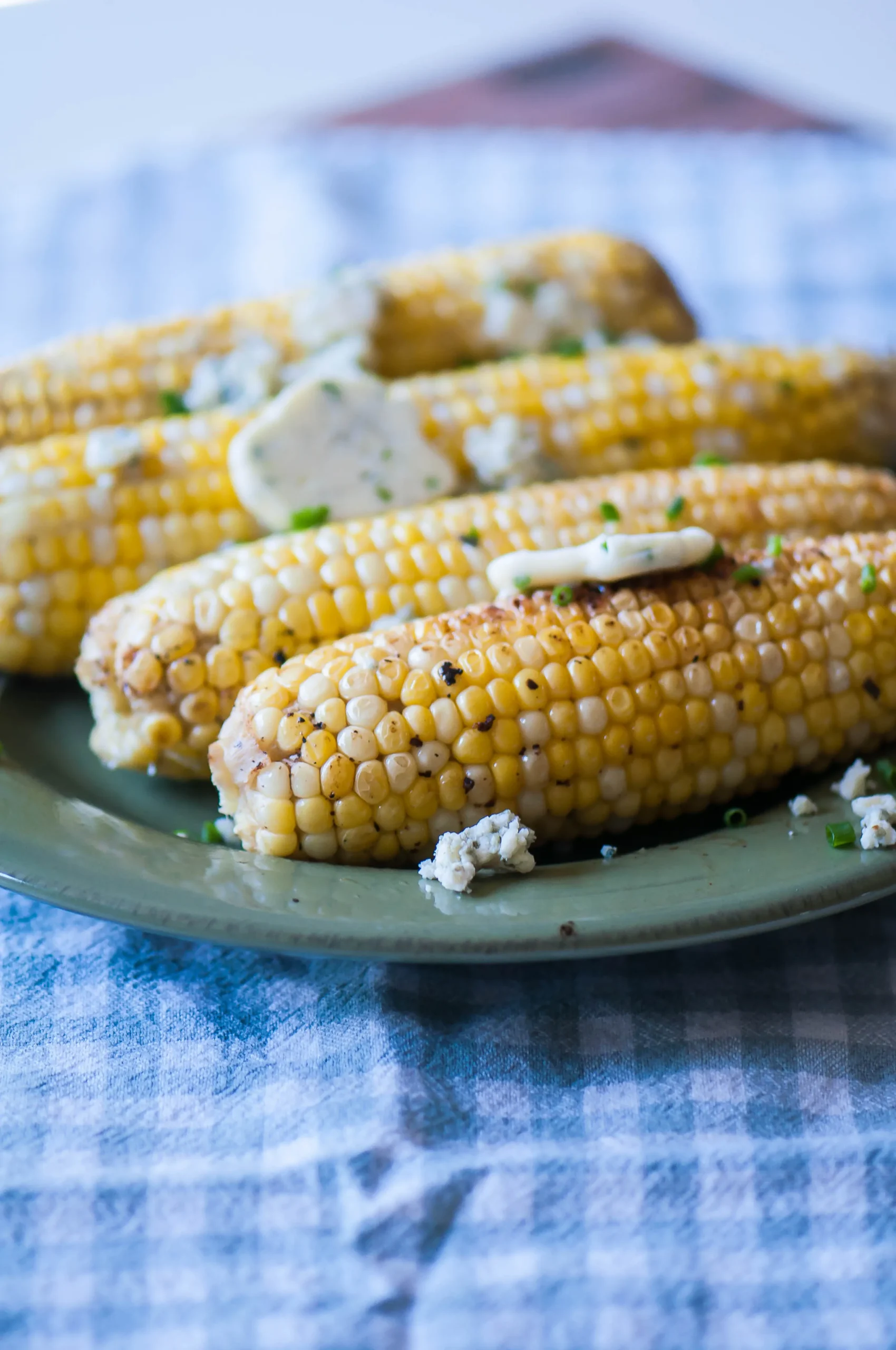 Grilled Corn with Chive Butter