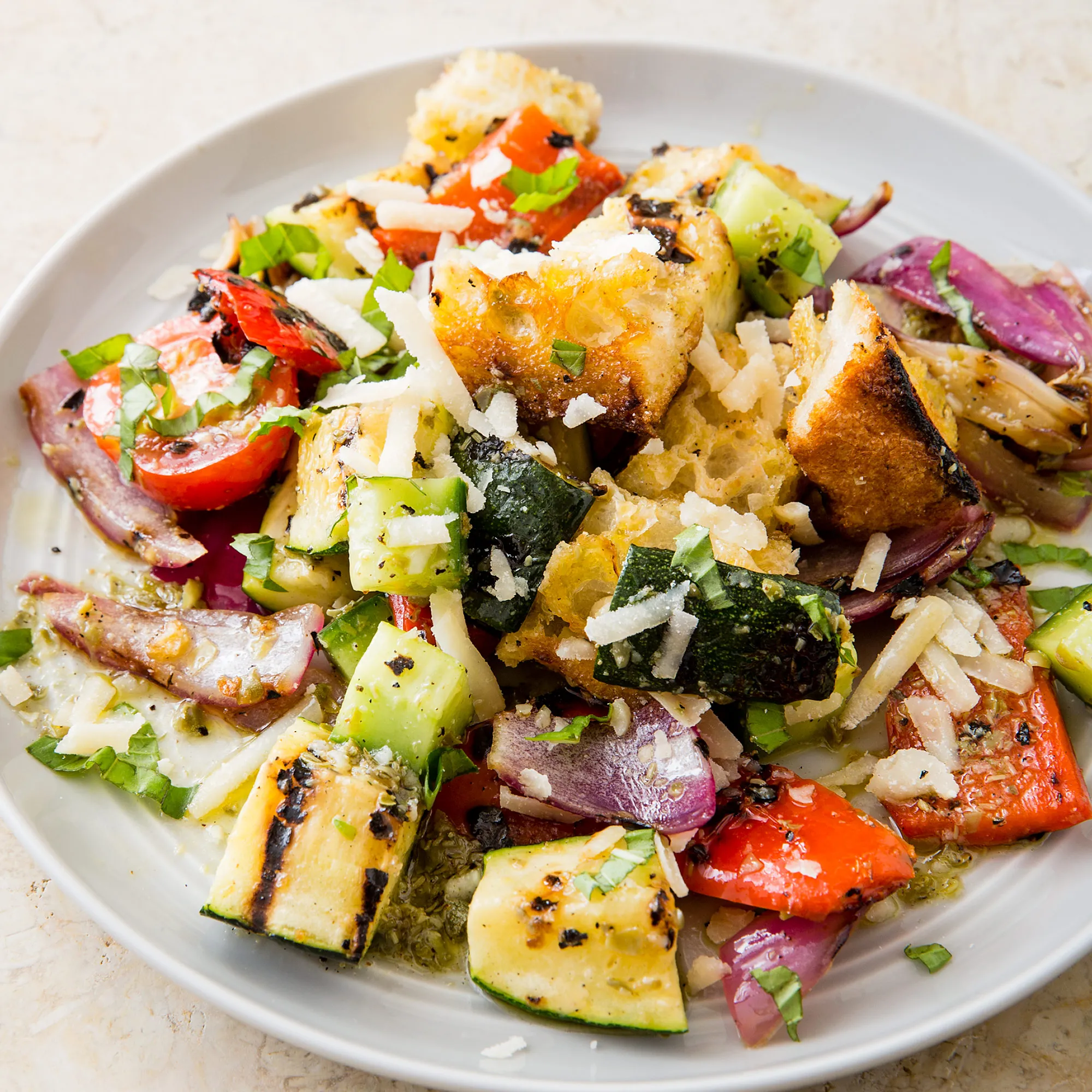 Grilled Mexican Panzanella Salad
