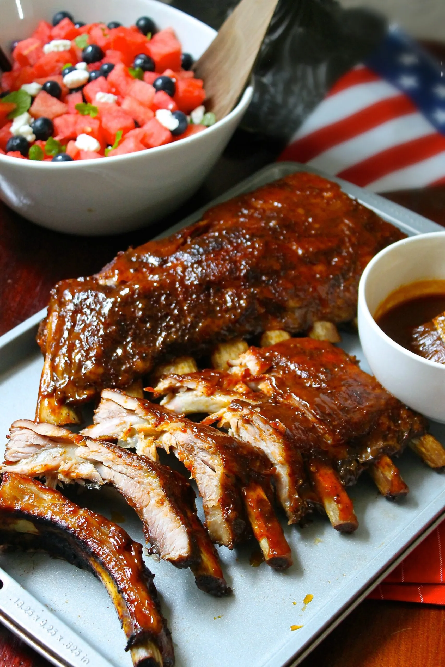 Grilled Ribs with Tamarind Chipotle BBQ Sauce
