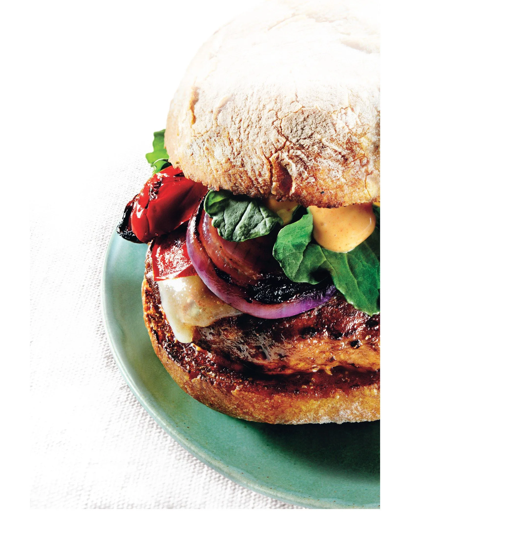 Grilled Turkey Burgers with Cheddar and Smoky Aioli