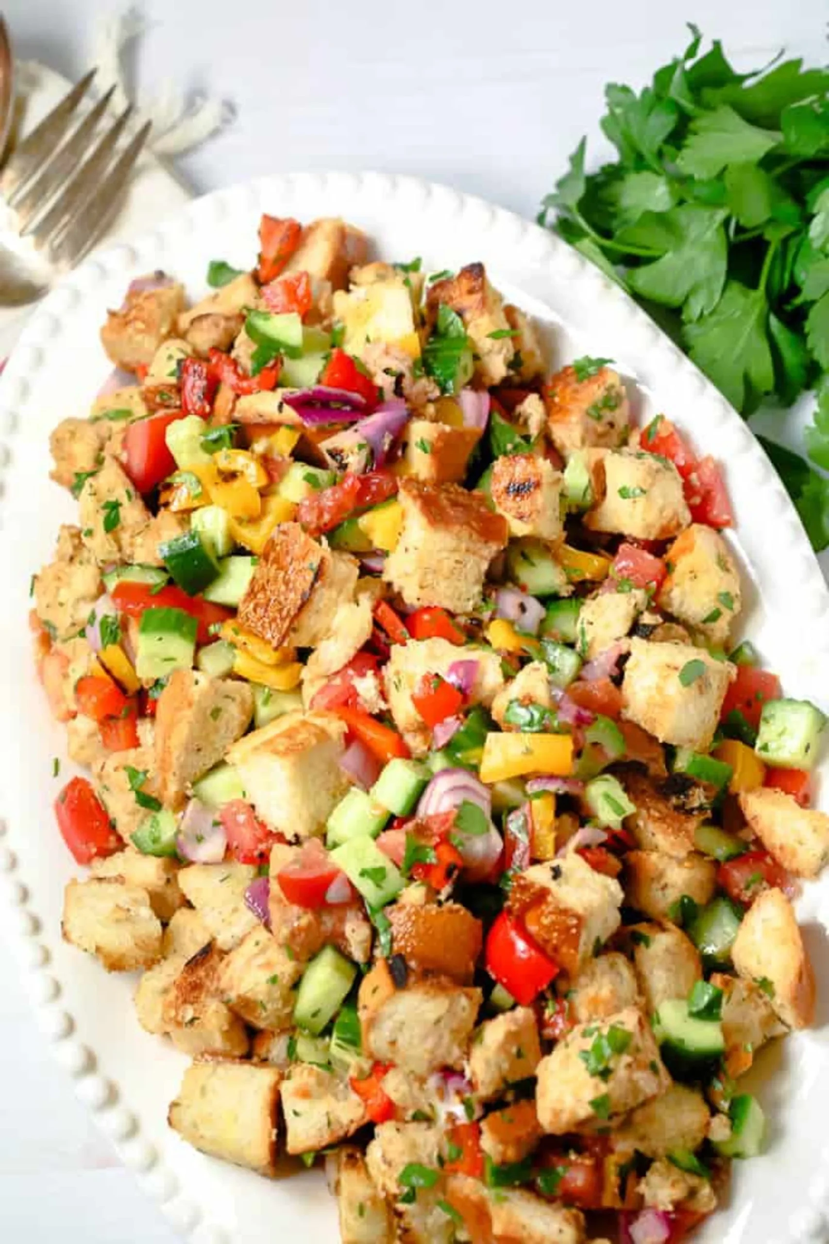 Grilled Tuscan Bread Salad