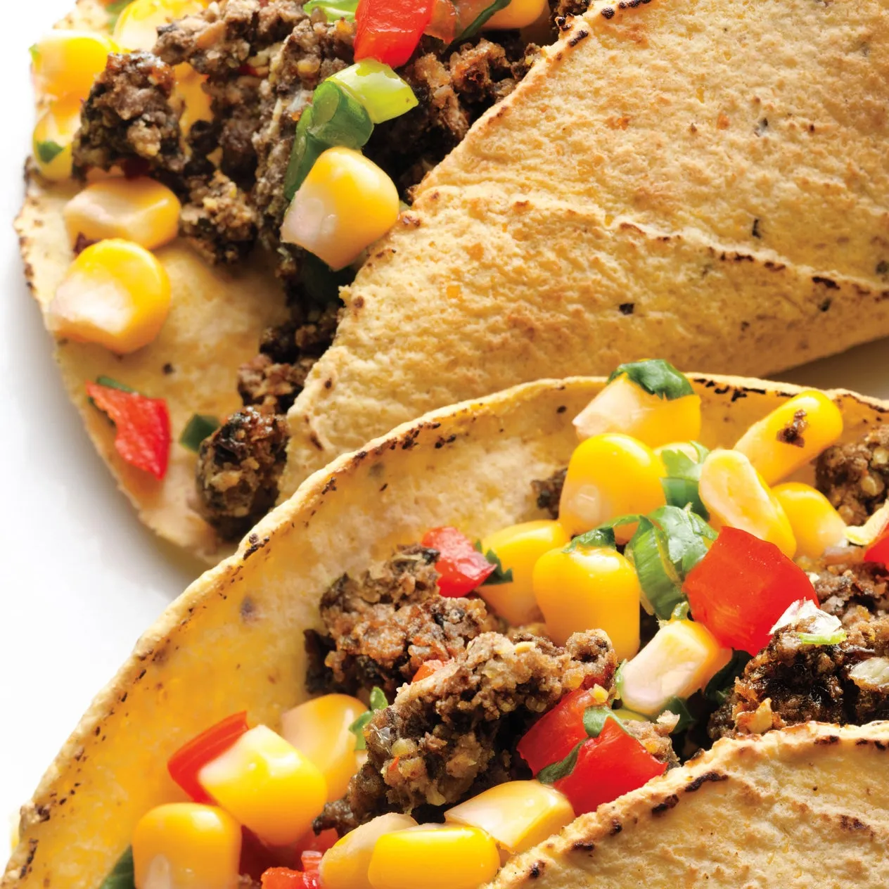 Grilled Yellow Corn and Black Bean Tacos