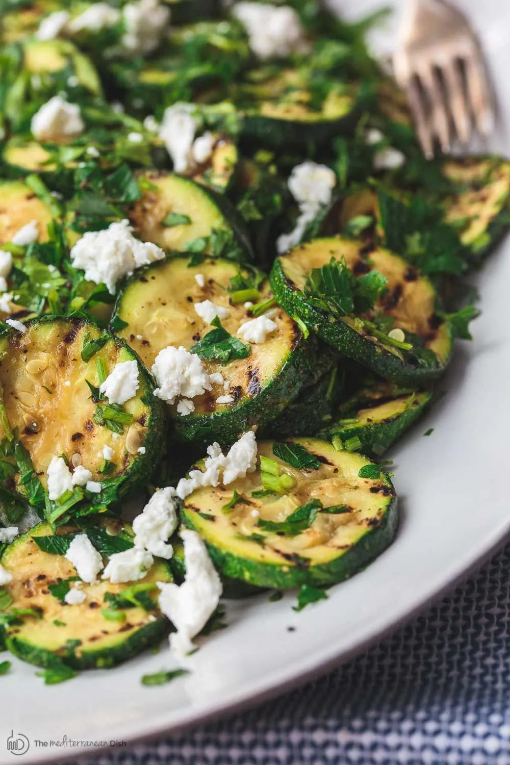Grilled Zucchini Salad Mediterranean