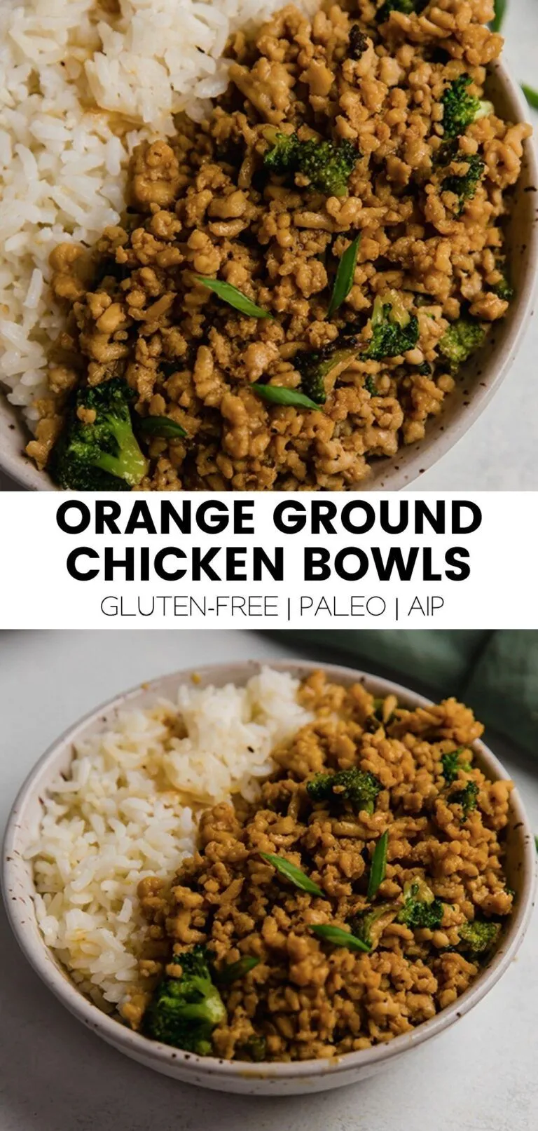Ground Orange Chicken Bowls