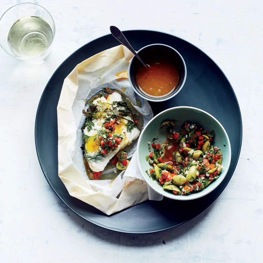 Grouper with Orange Sauce