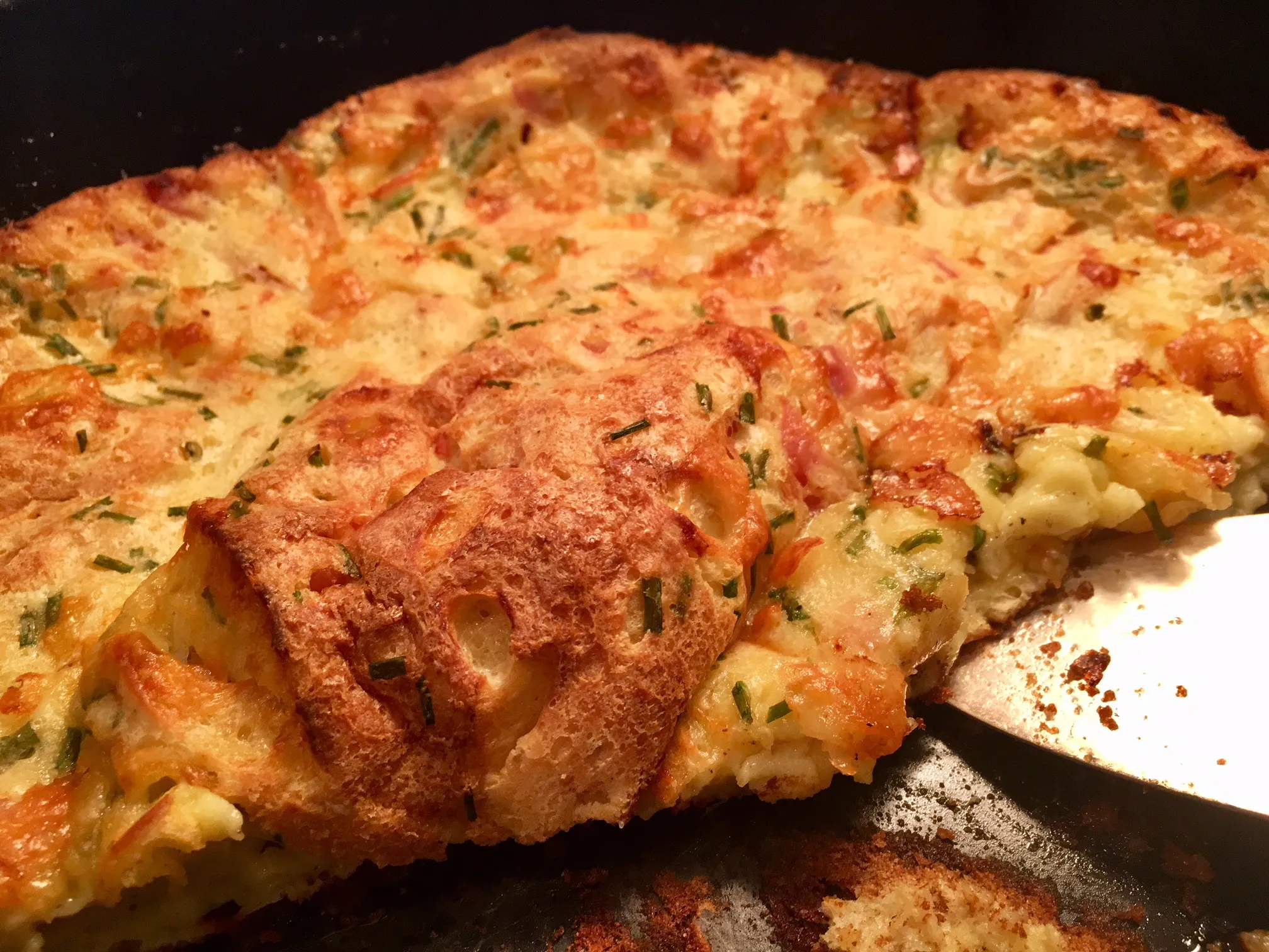 Ham Cheese Whole Wheat Puff Pancake