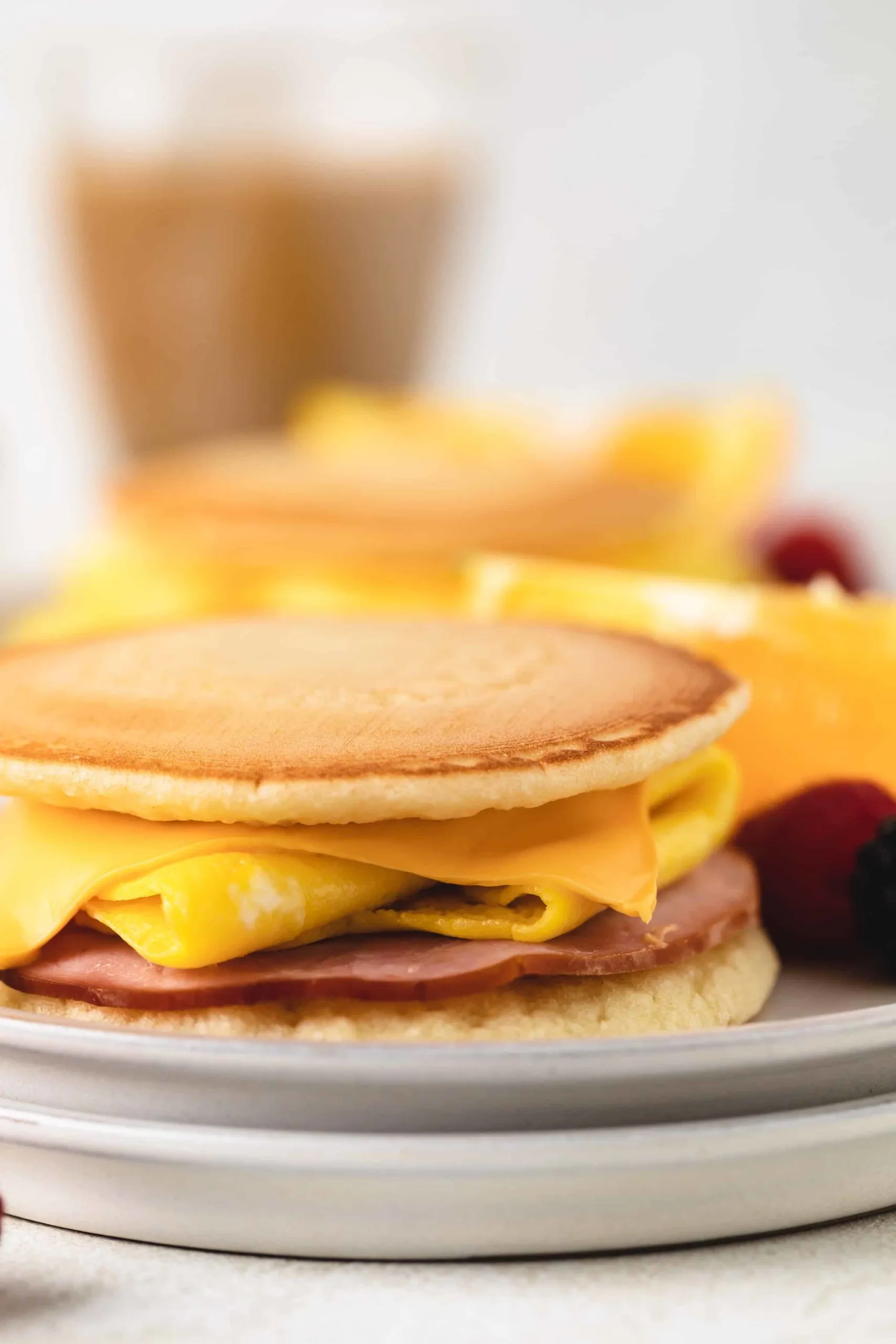 Ham Egg Cheese Pancake Sliders