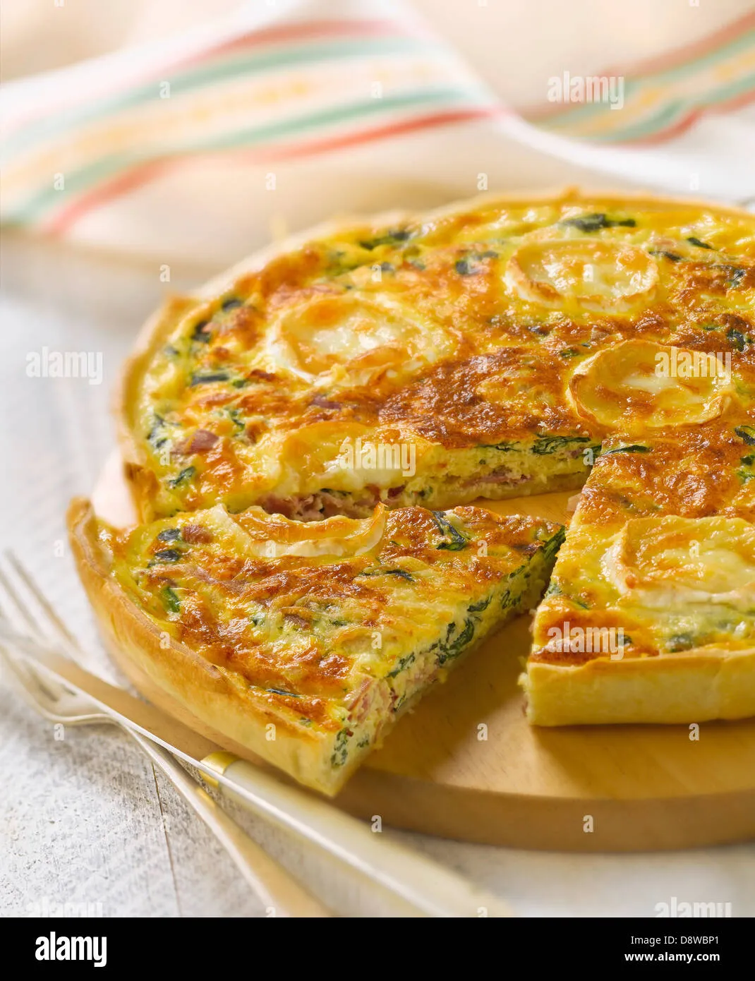 Ham and Goat Cheese Quiche