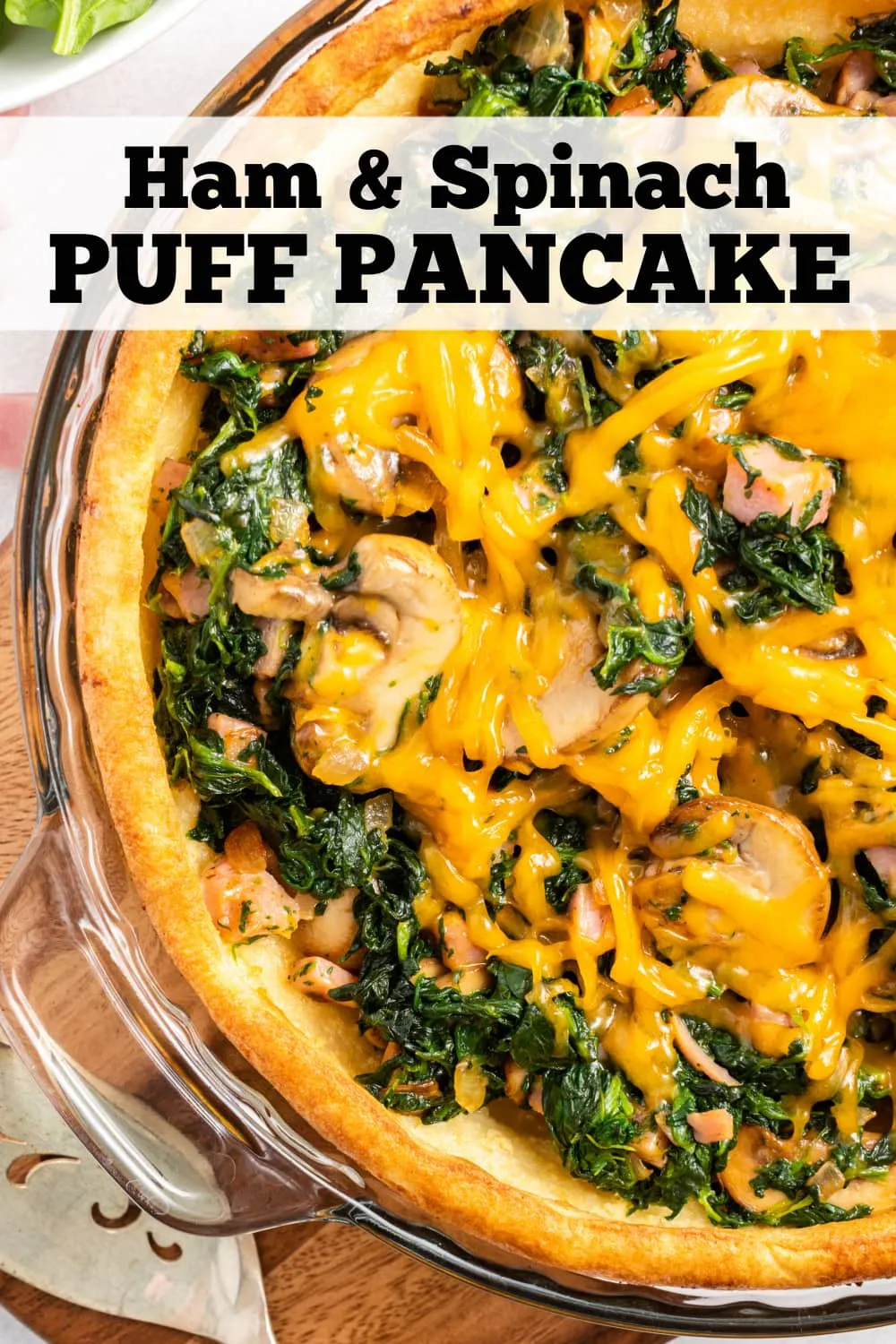 Ham and Spinach Puff Pancake