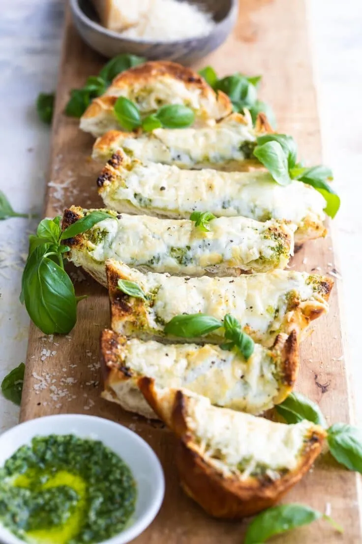 Hasselback Pesto Cheese Bread