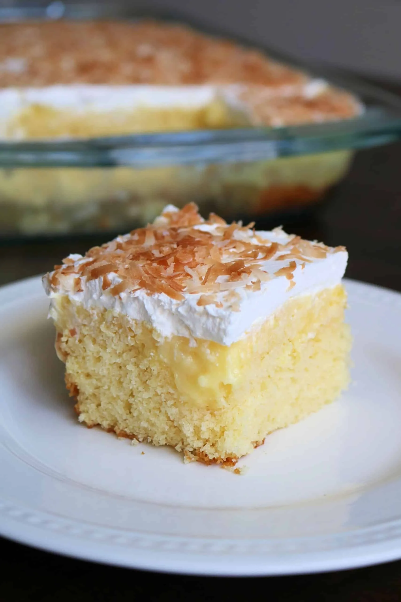 Hawaiian Pineapple Coconut Poke Cake