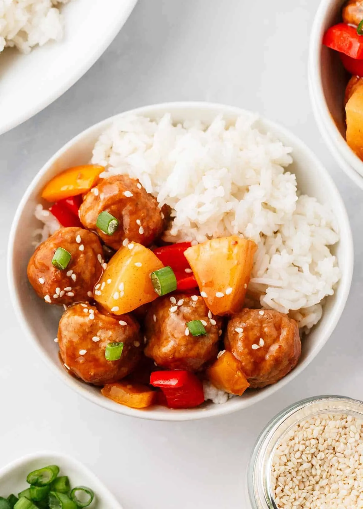 Hawaiian Pork Meatballs or Chicken