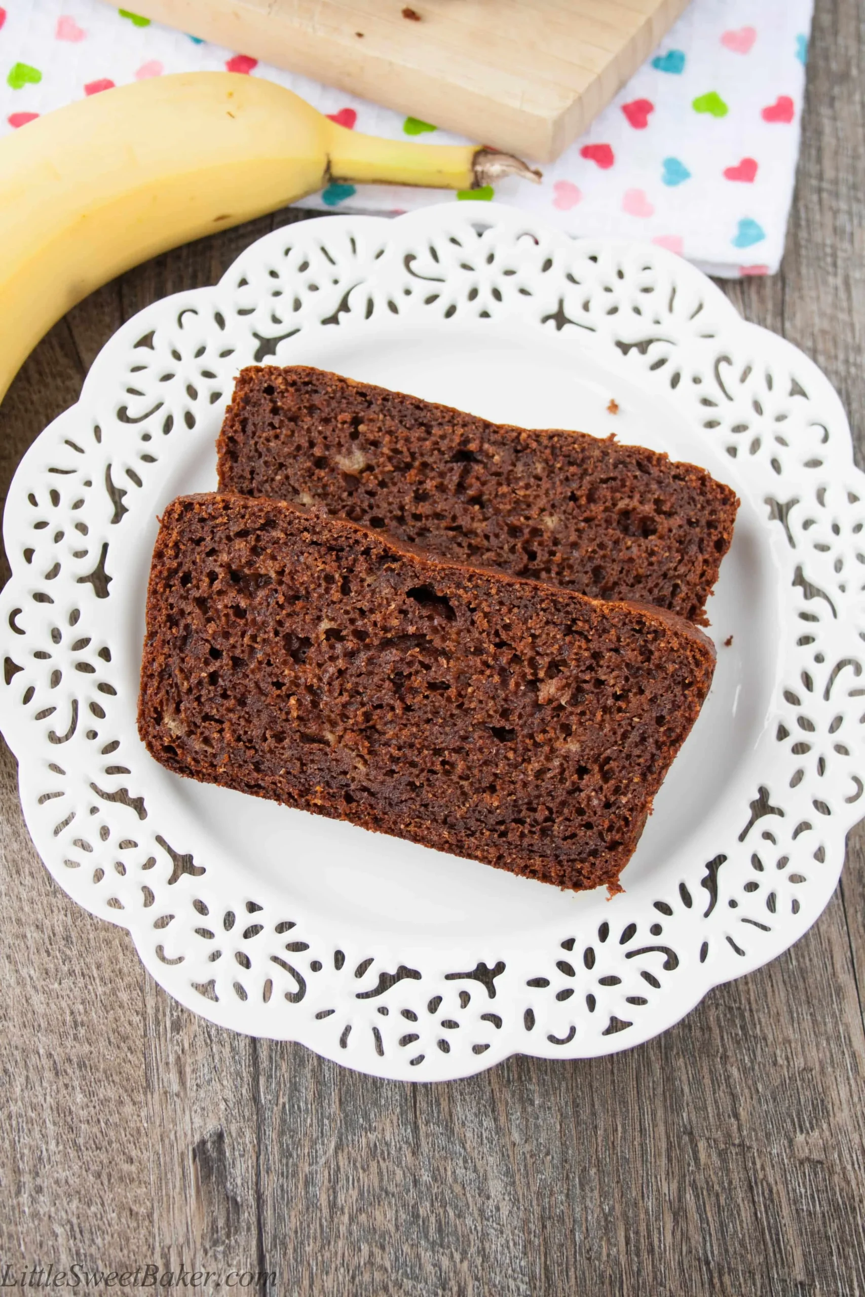 Healthier Chocolate Banana Bread