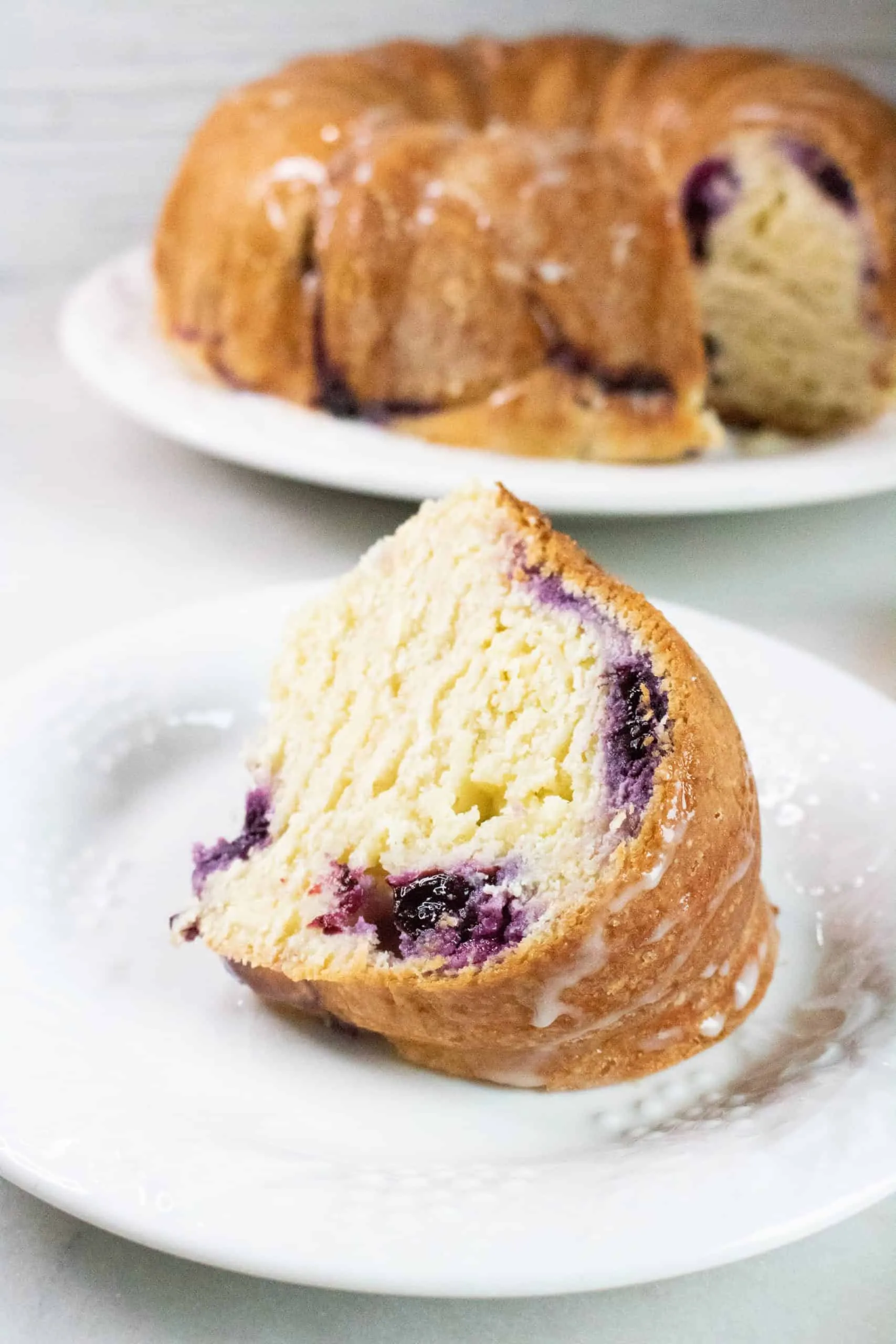 Healthy Lemon Blueberry Coffee Cake