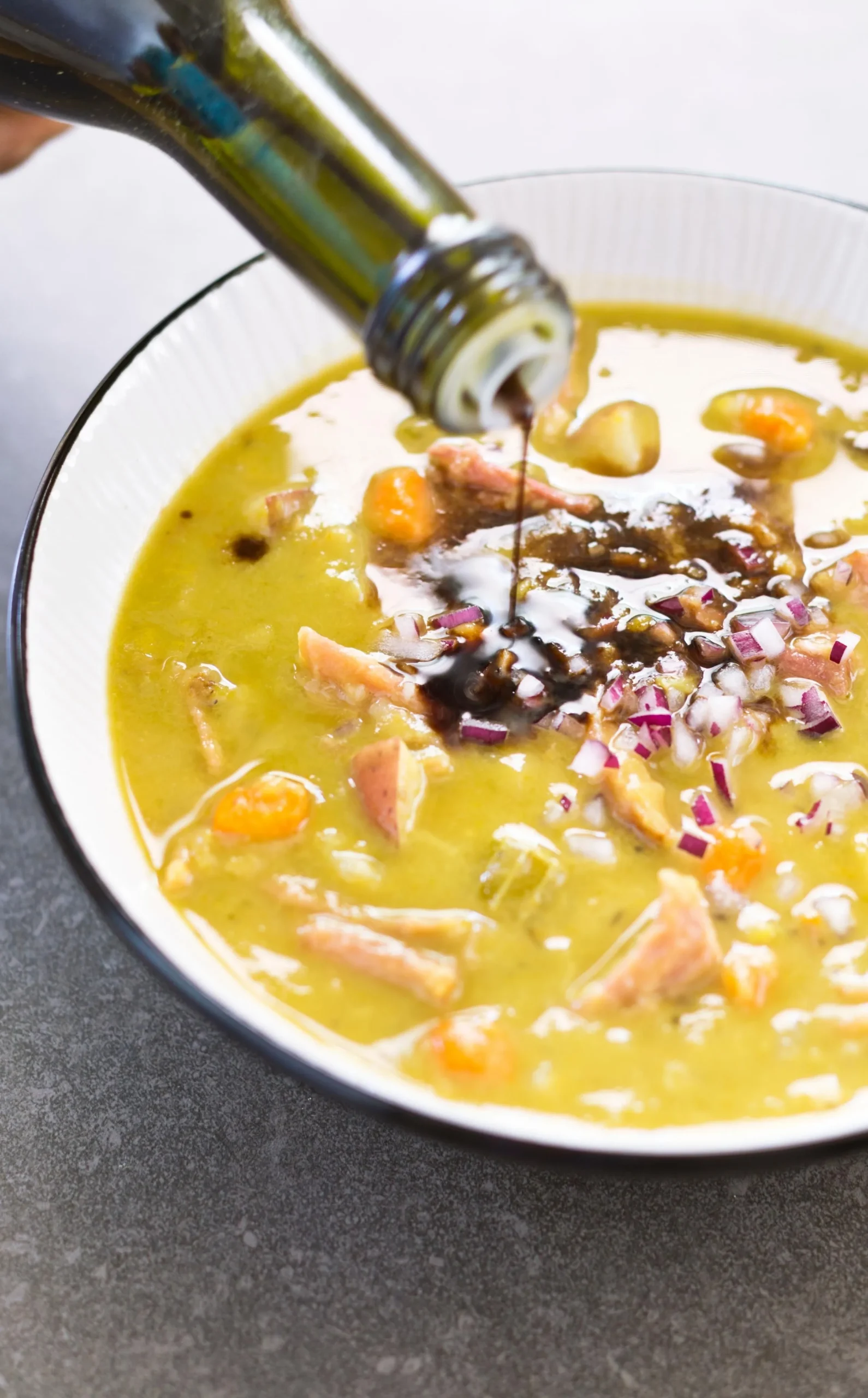 Hearty Ham and Split Pea Soup with Potatoes