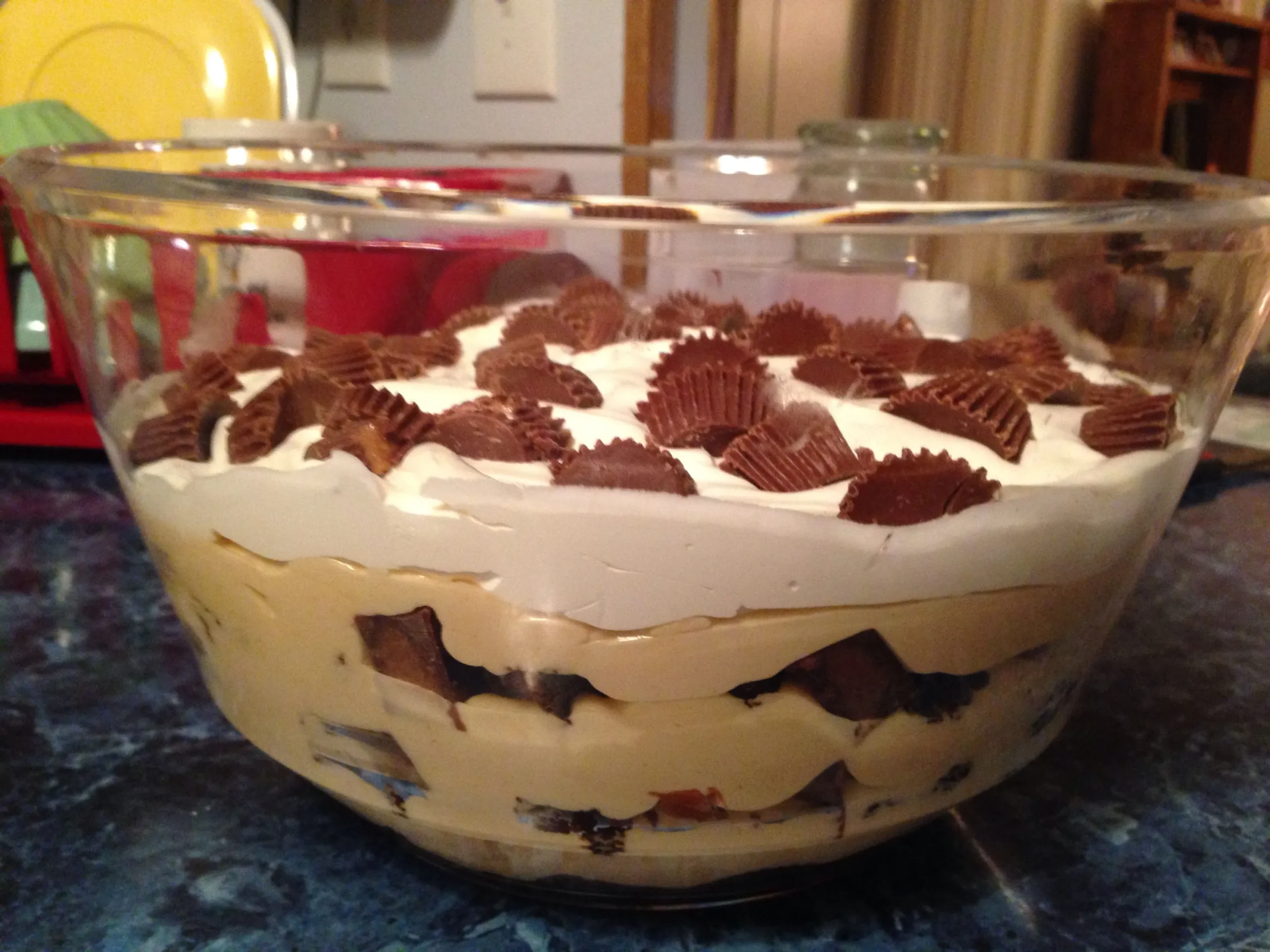 Heaven in a Bowl Peanut Butter Brownie Trifle