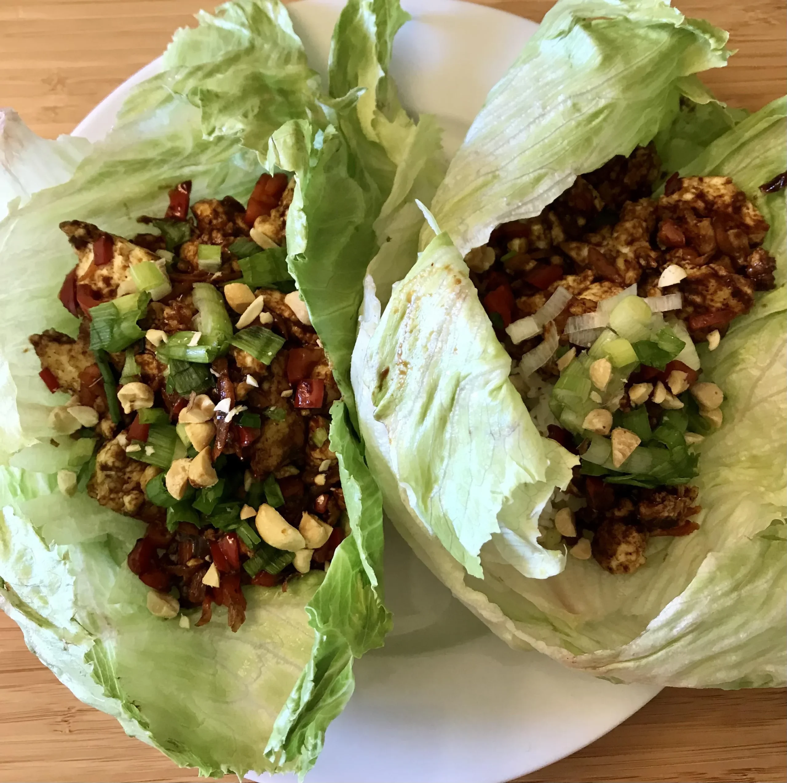 Hoisin Tofu Lettuce Cups