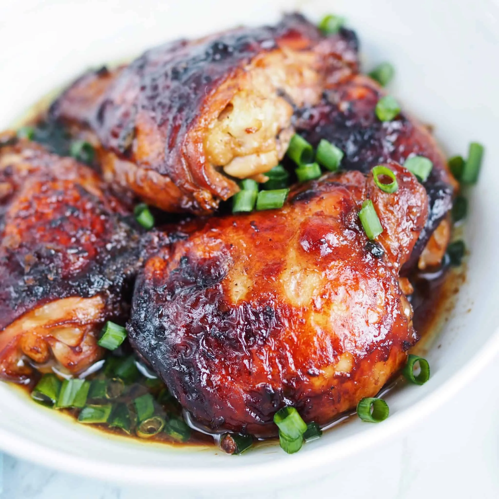 Hoisin and Honey Glazed Chicken Thighs