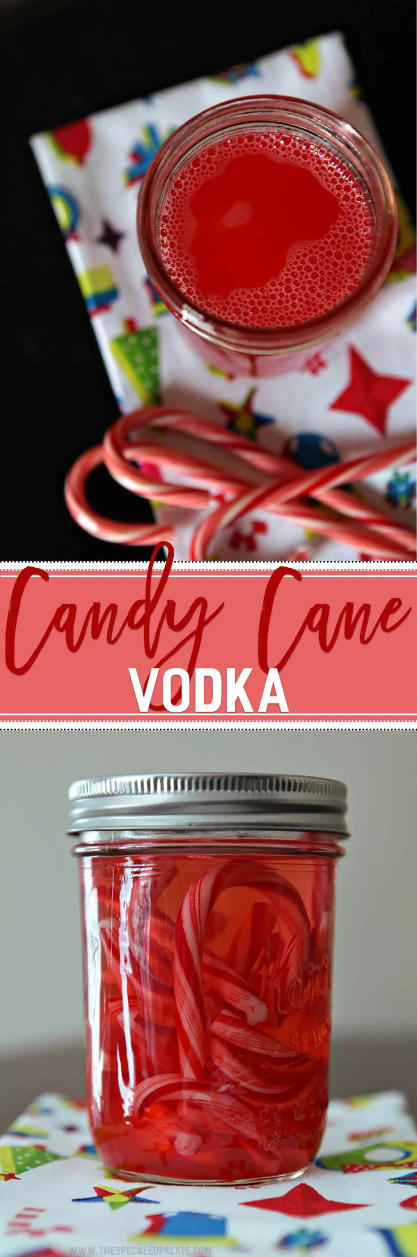 Homemade Candy Cane Vodka