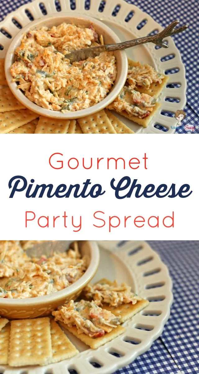Homemade Three Cheese Pimento Cheese Party Spread