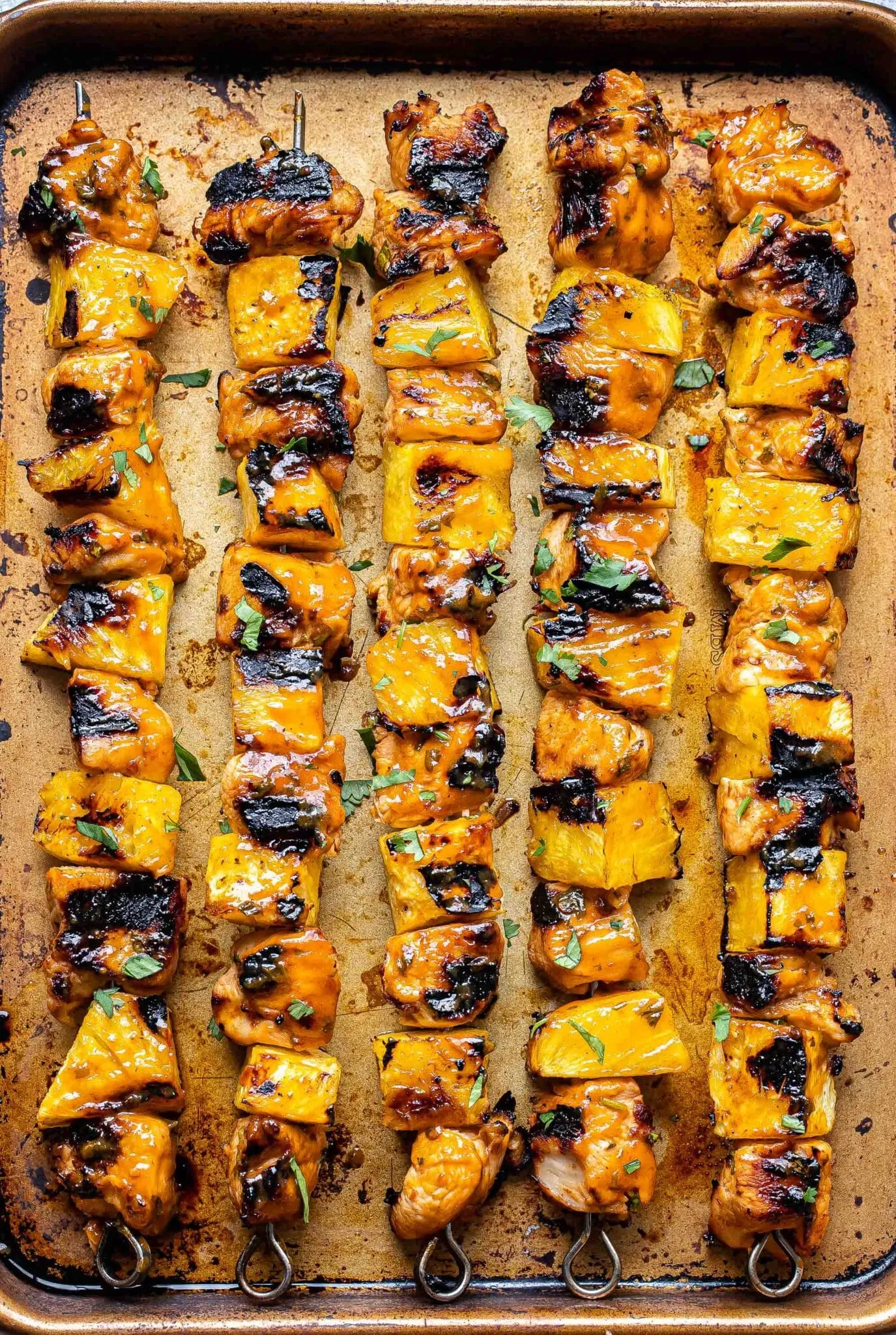 Honey Chipotle BBQ Chicken Skewers