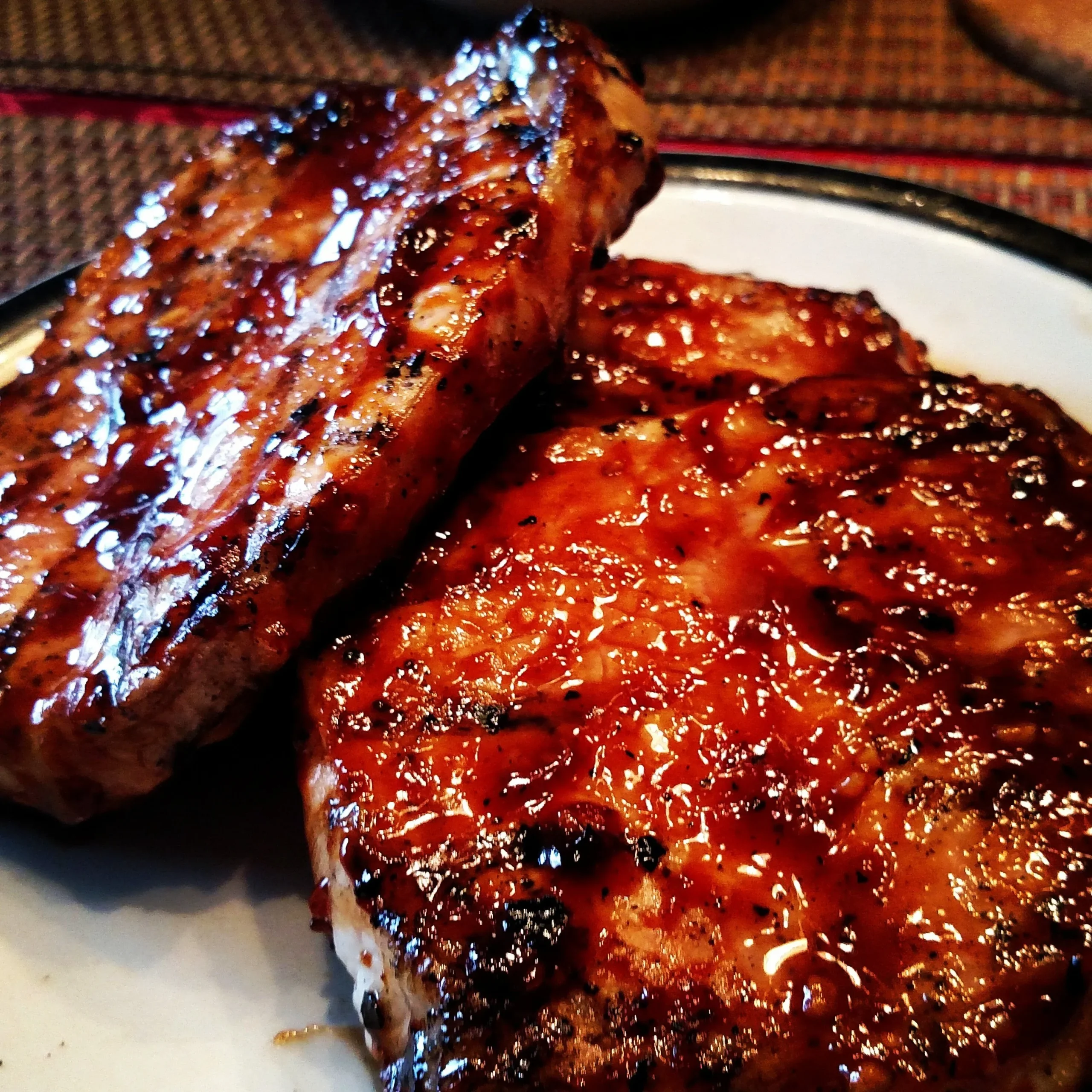 Honey Glazed Grilled Pork Chops