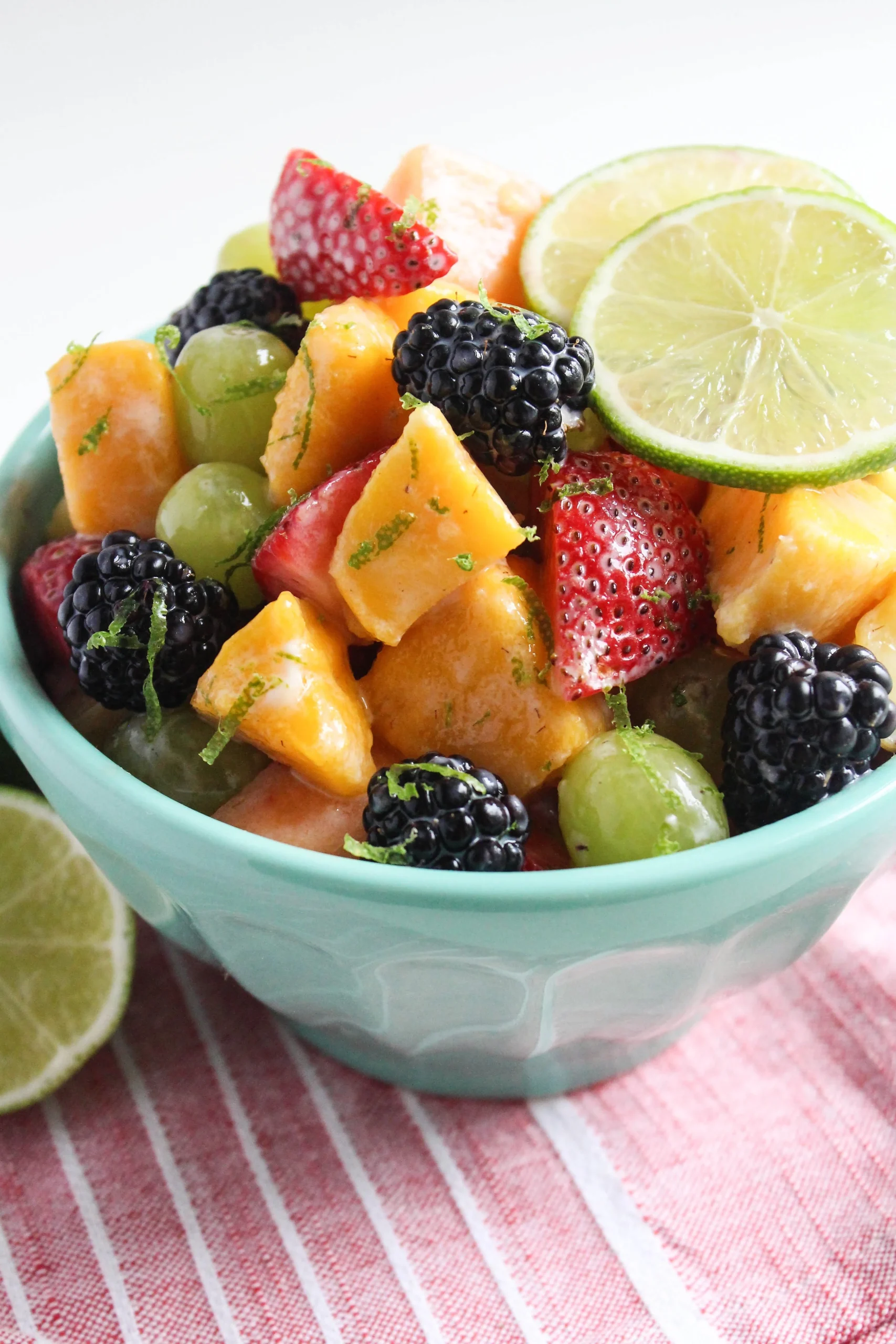 Honey Lime Fresh Fruit Salad