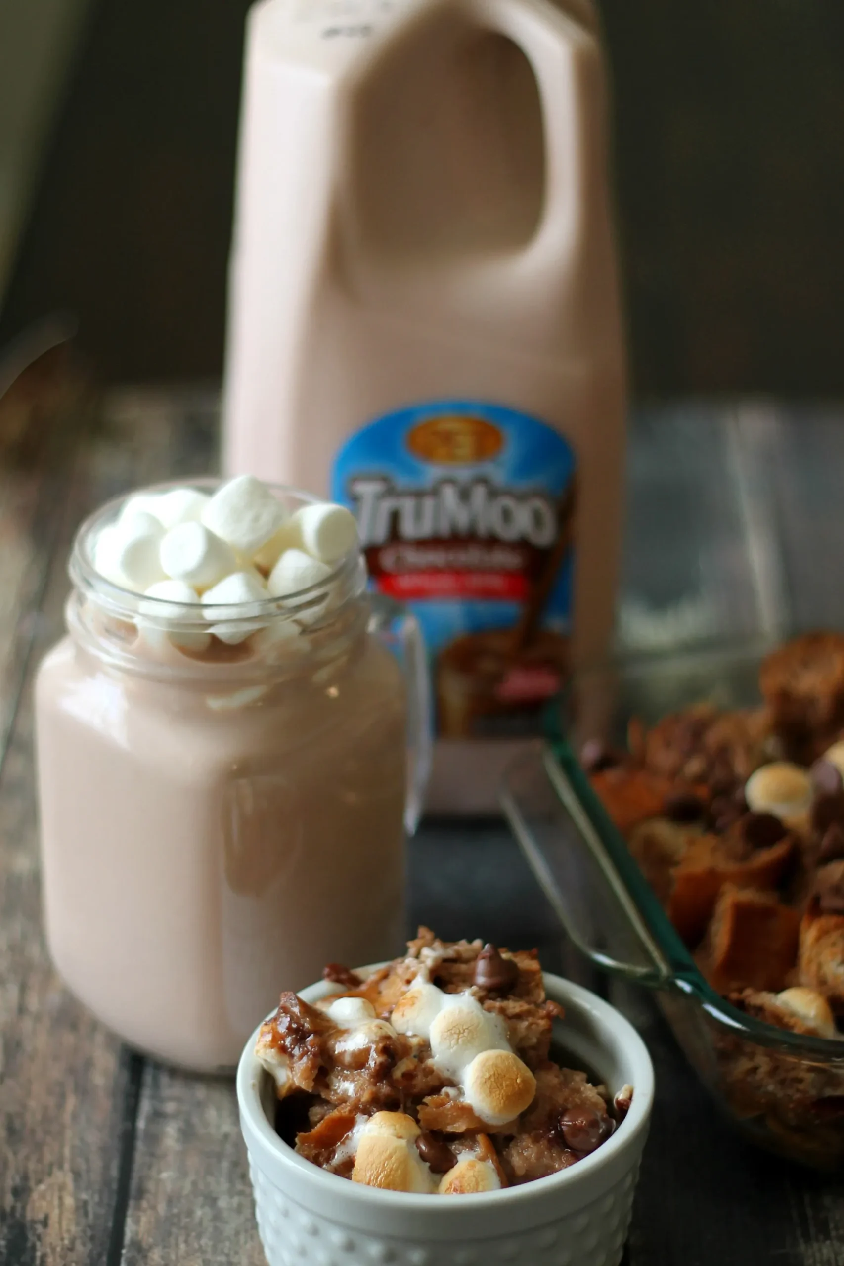 Hot Chocolate Bread Pudding