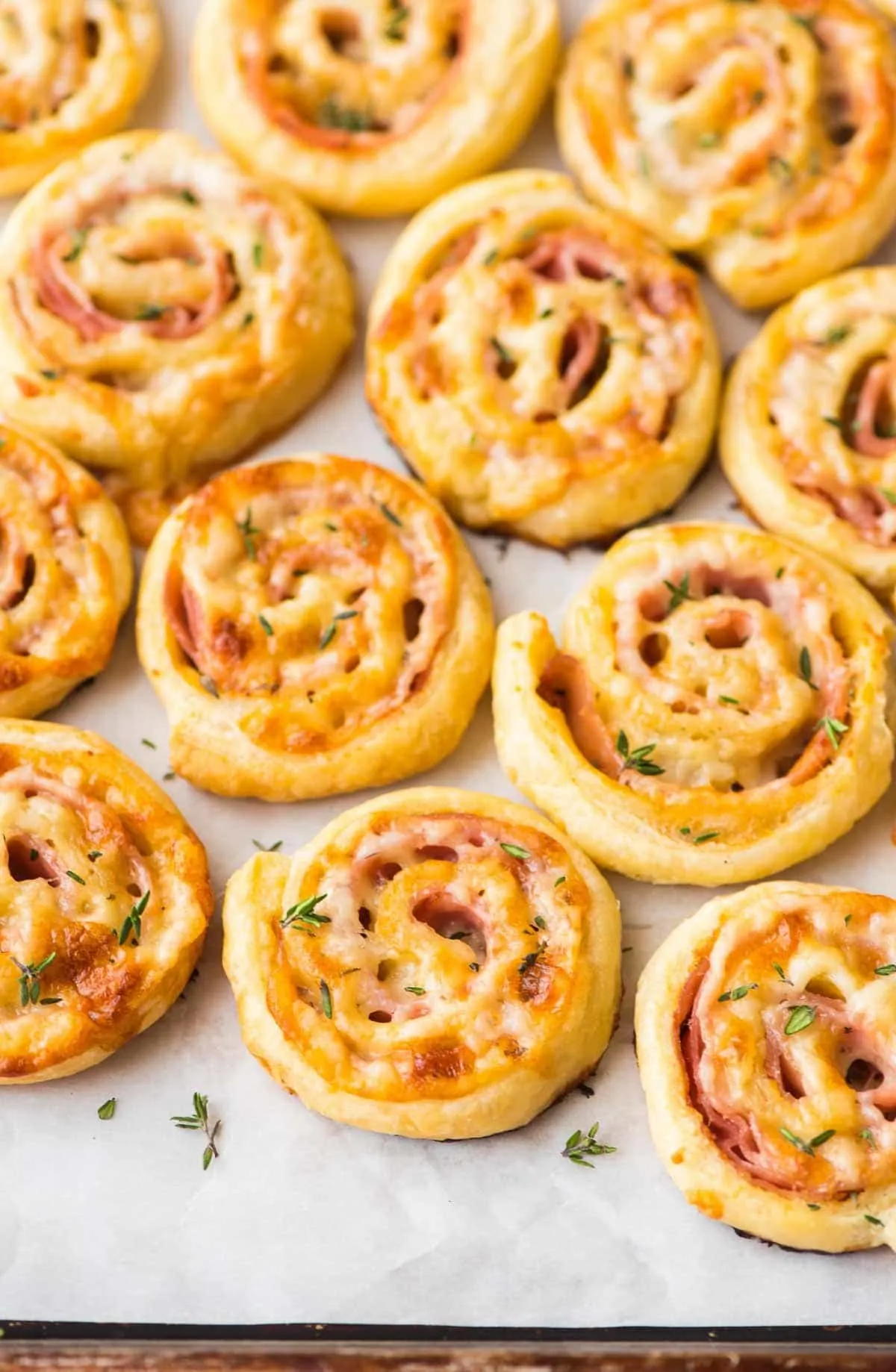 Hot Ham and Cheese Pinwheels
