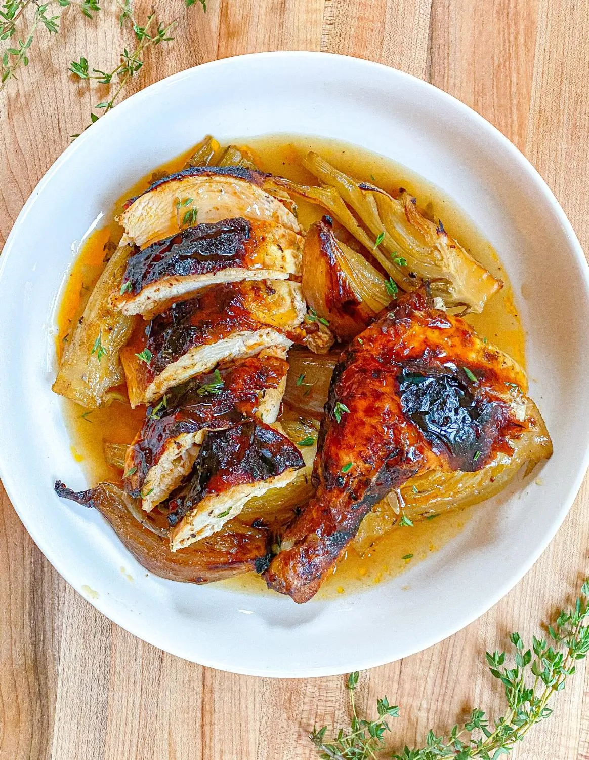 Hot Honey Butter Roasted Chicken