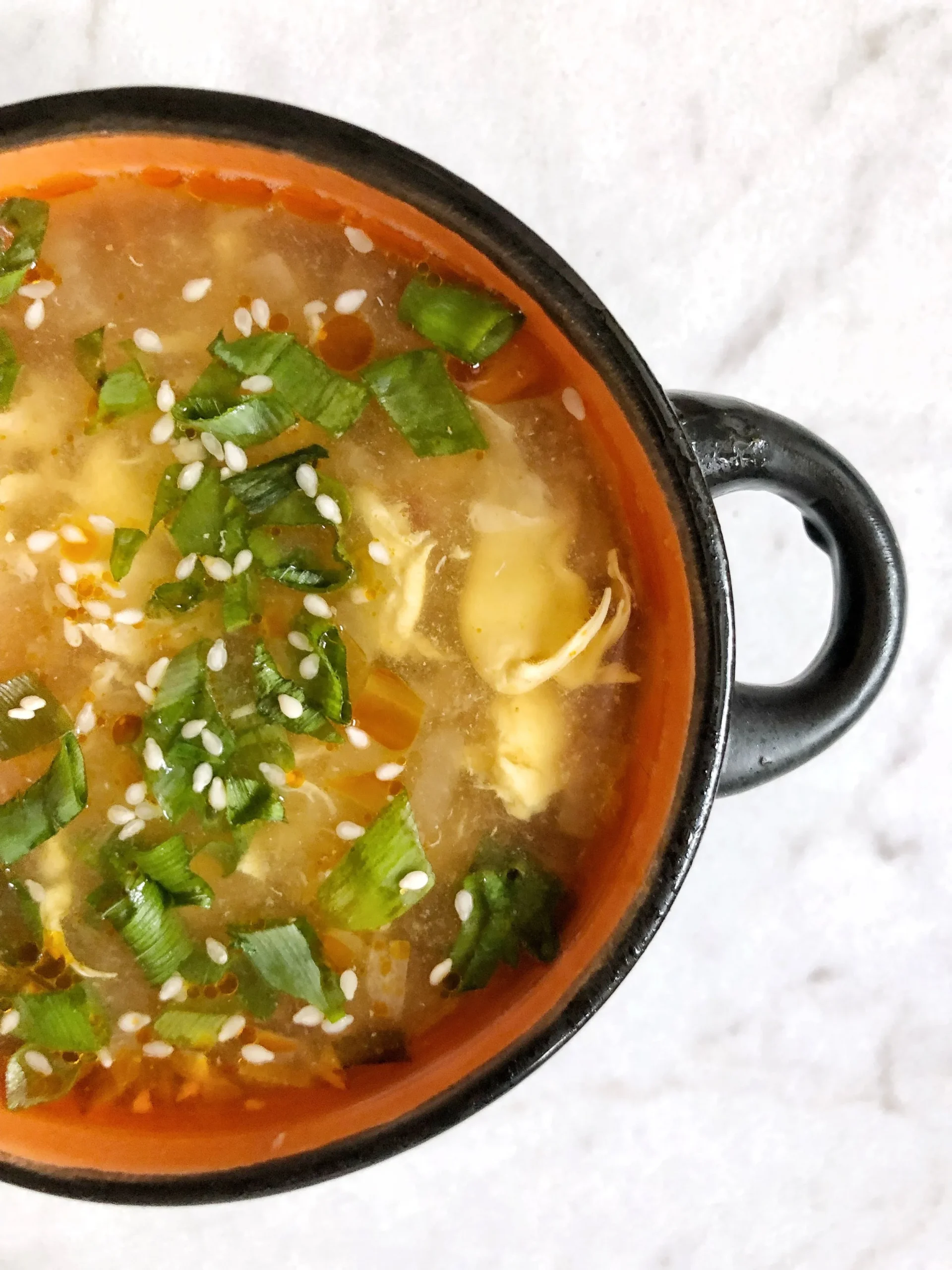Hot and Sour Egg Drop Soup