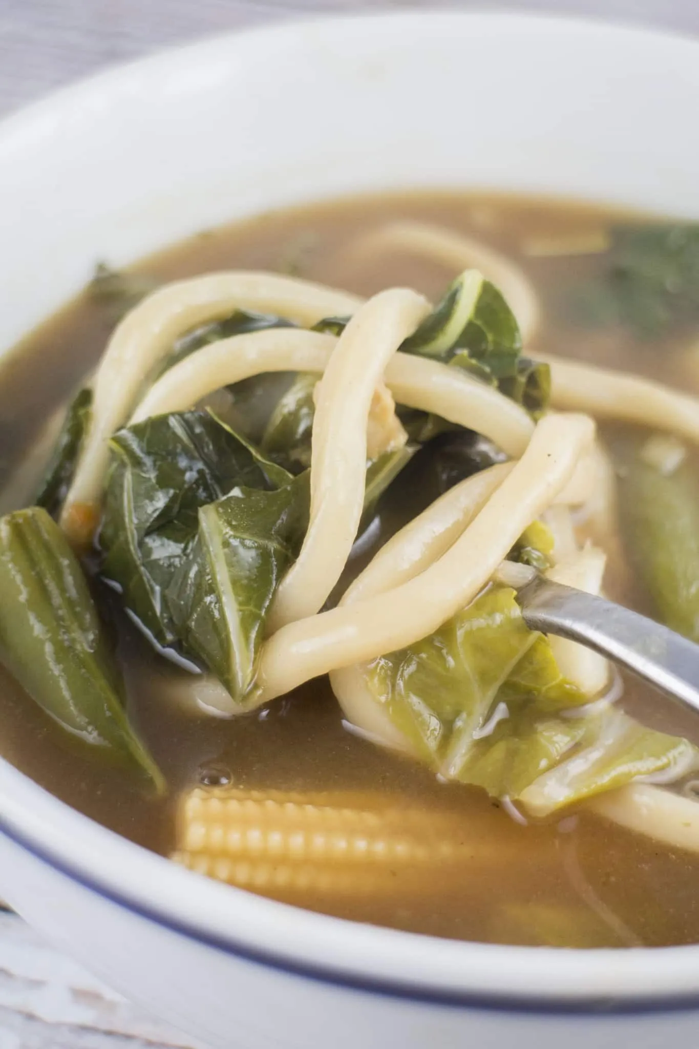 Hot and Sour Udon Noodle Soup