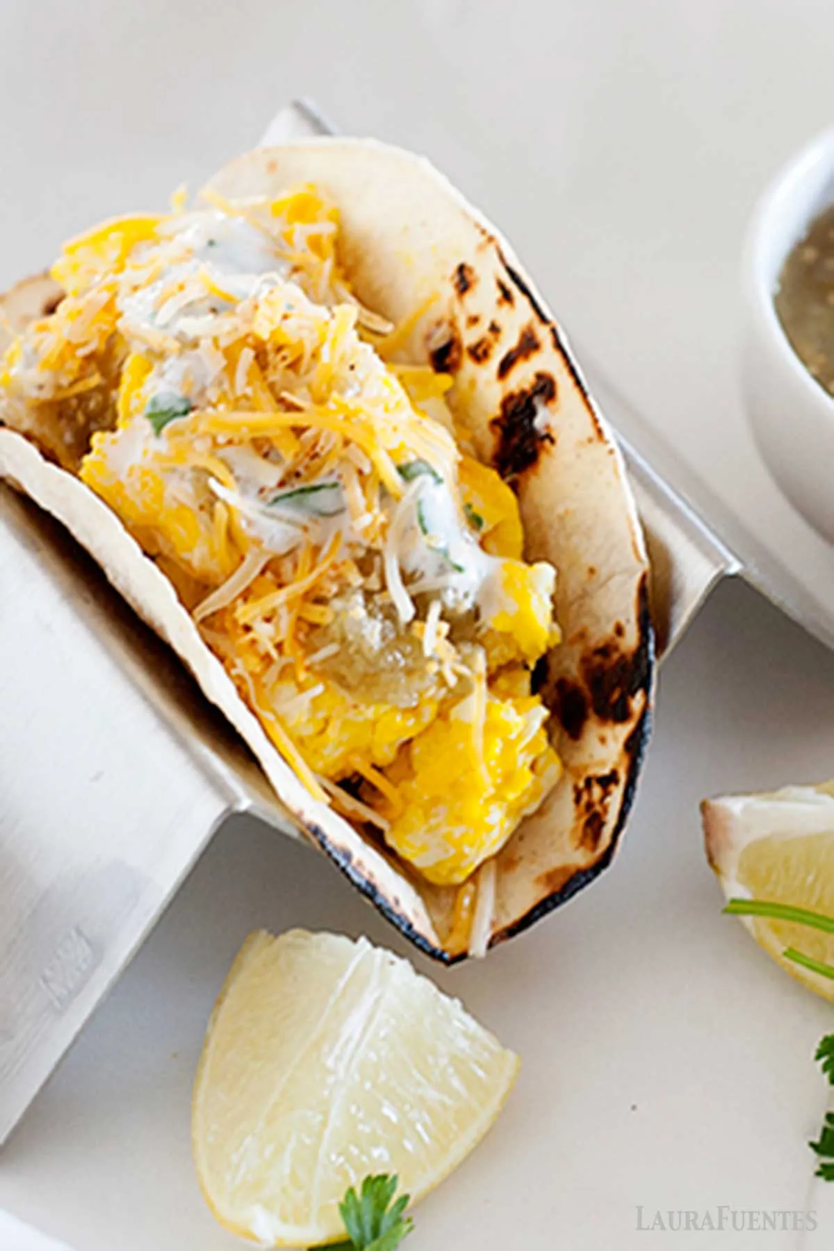 Huevos Verdes Breakfast Tacos