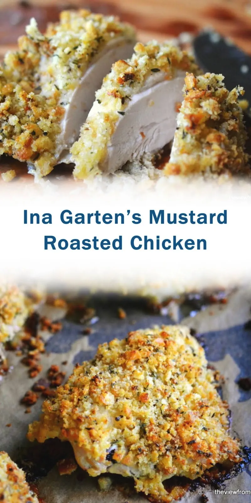 Ina Garten's Mustard Roasted Chicken