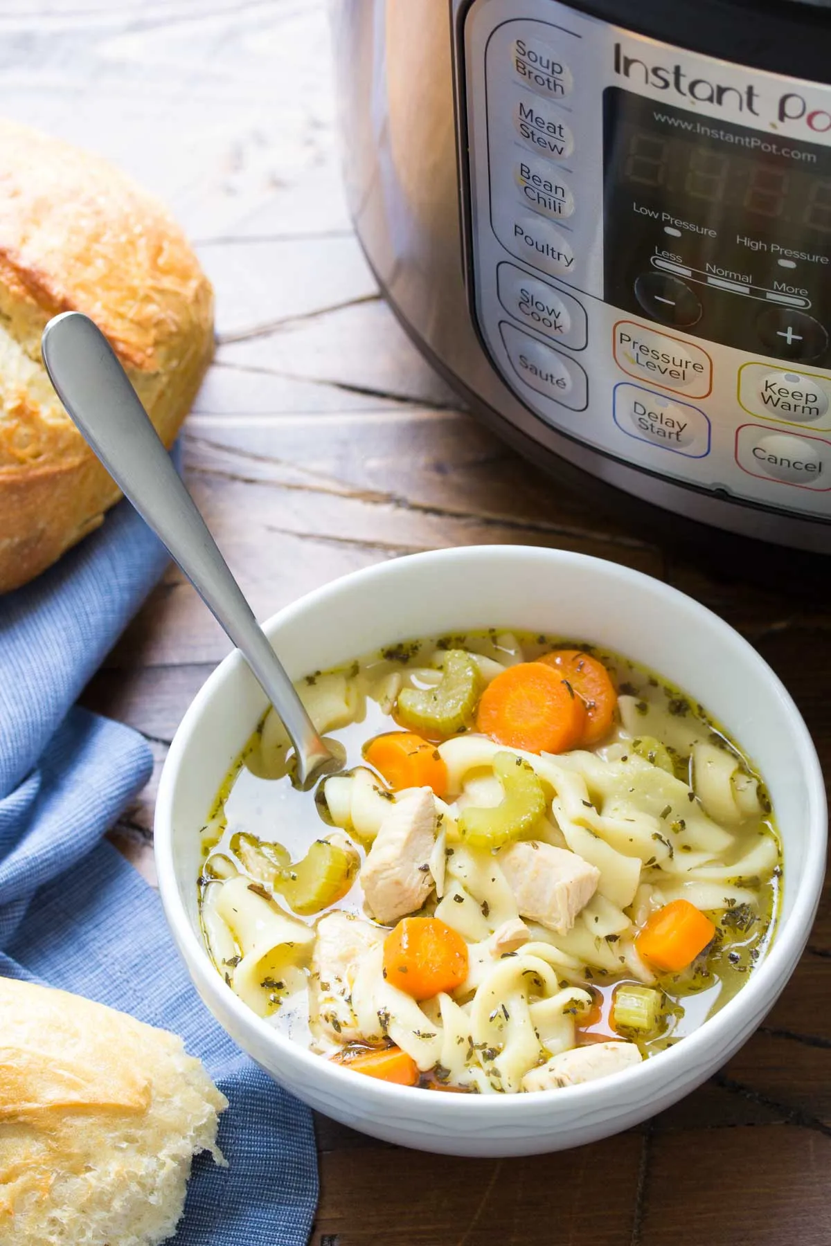 Insta Pot Chicken Noodle Soup